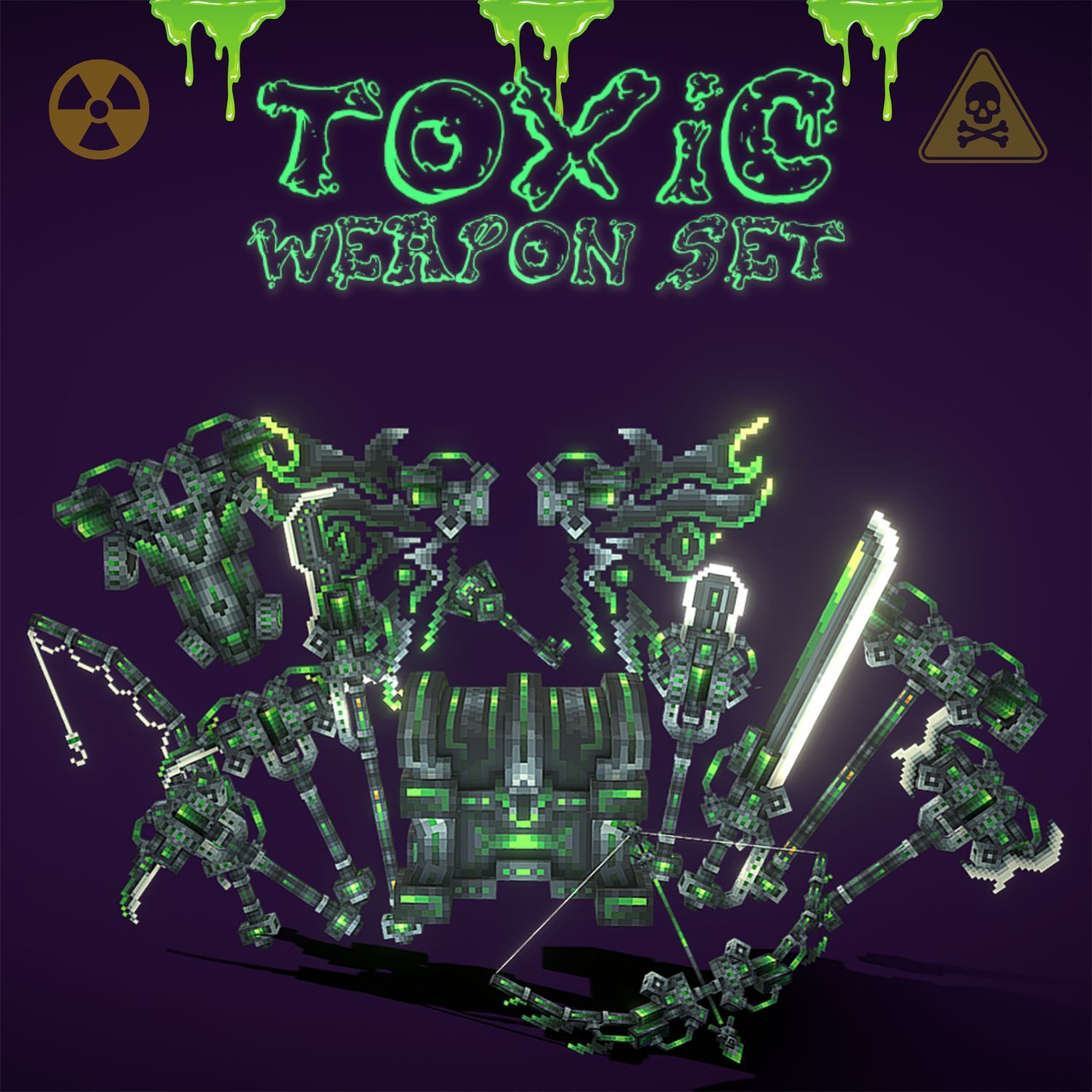 Toxic Animated Weapon Set preview image