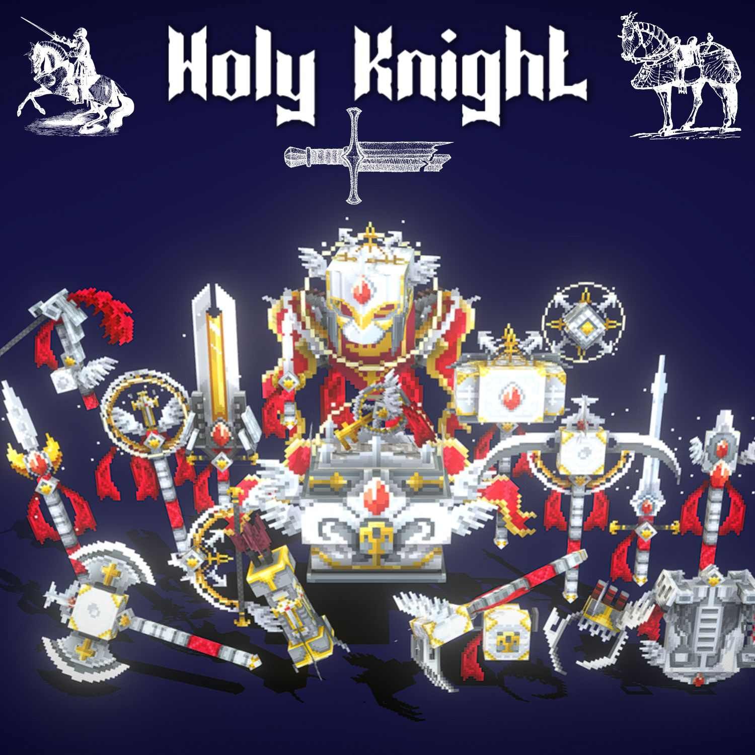 Holy Animated Knight Weapon Set preview image