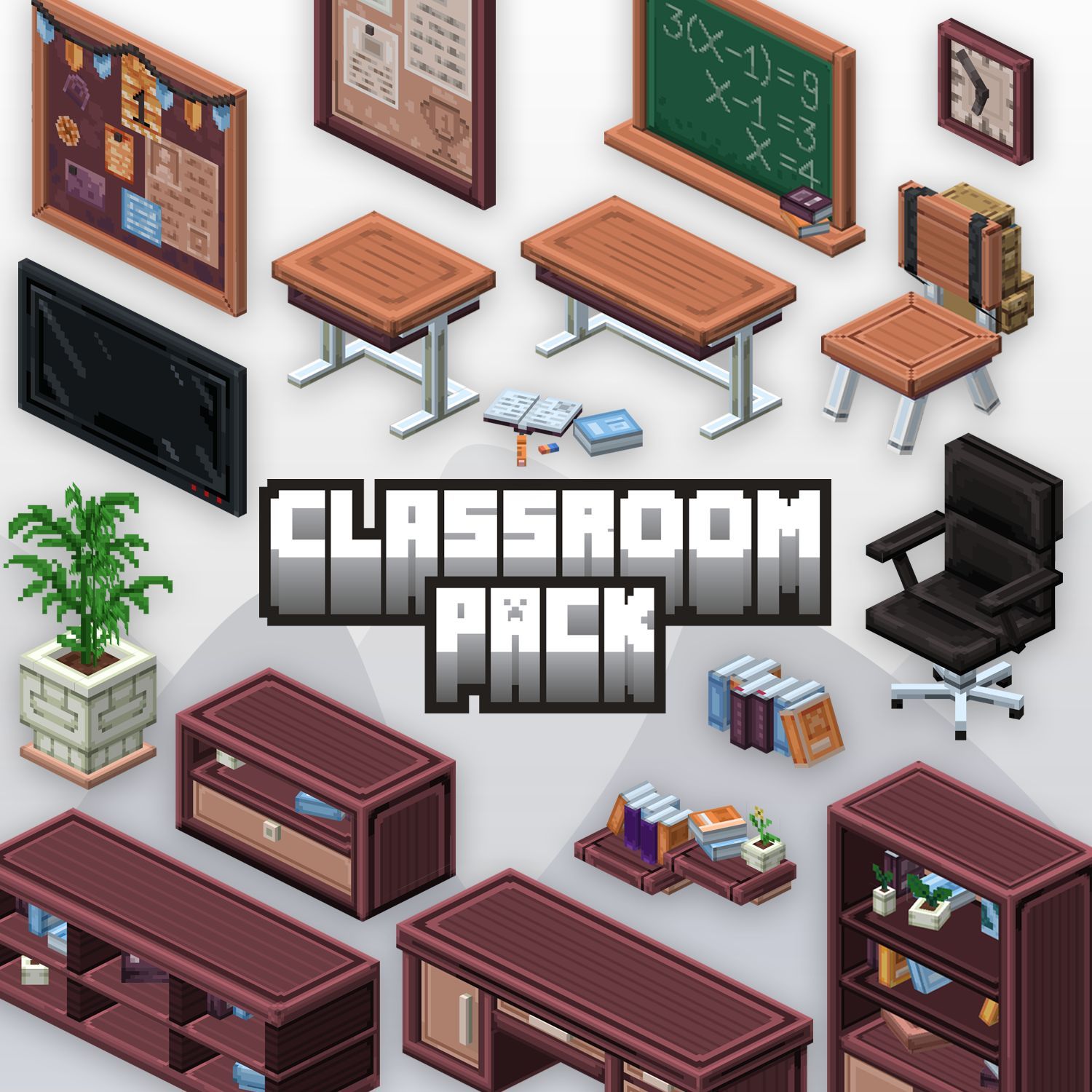 School Classroom Furniture Pack preview image