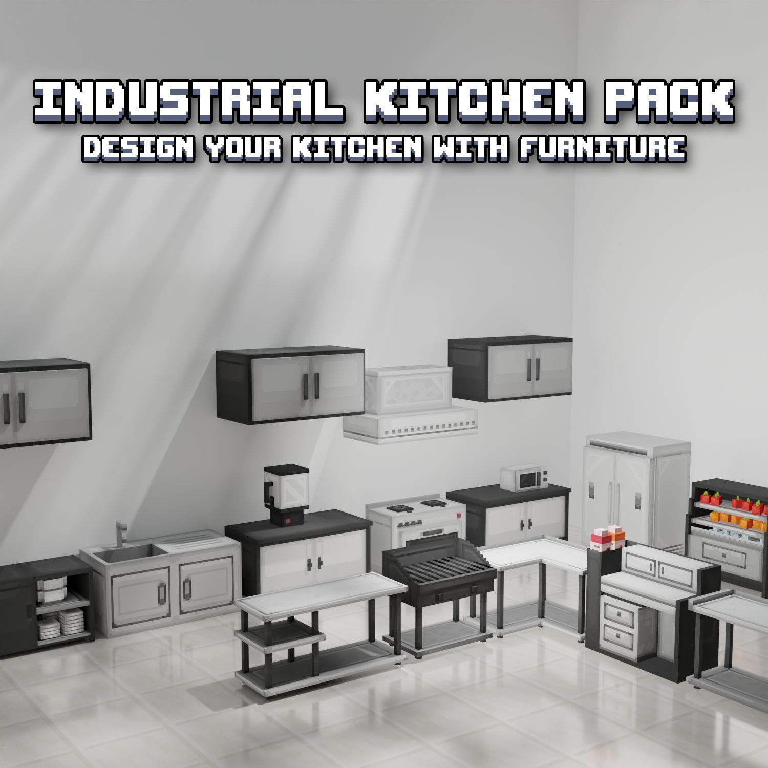 Modern Industrial Kitchen Furniture Pack preview image