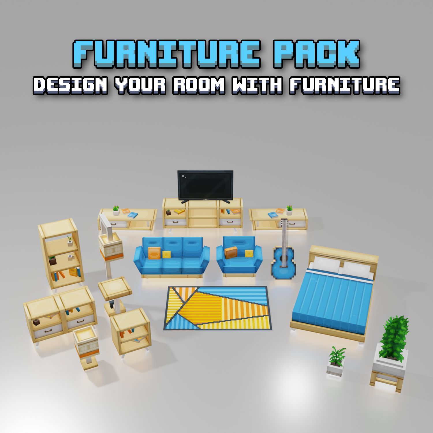 Modern Bedroom Furniture Pack preview image
