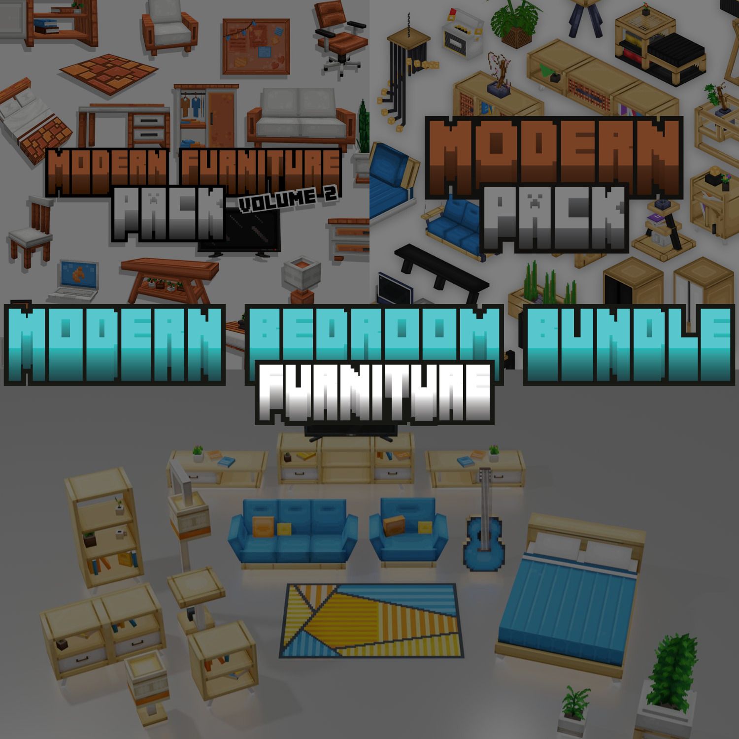 Modern Bedroom Furniture Bundle preview image