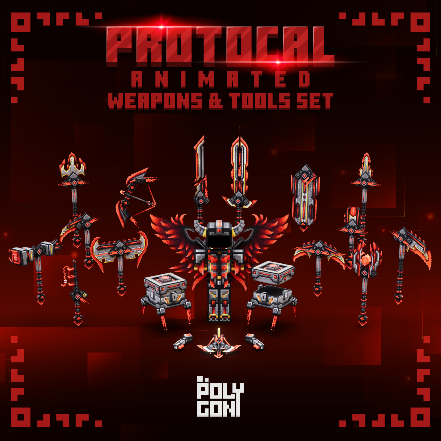 Protocal Animated Weapons & Tools Set preview image