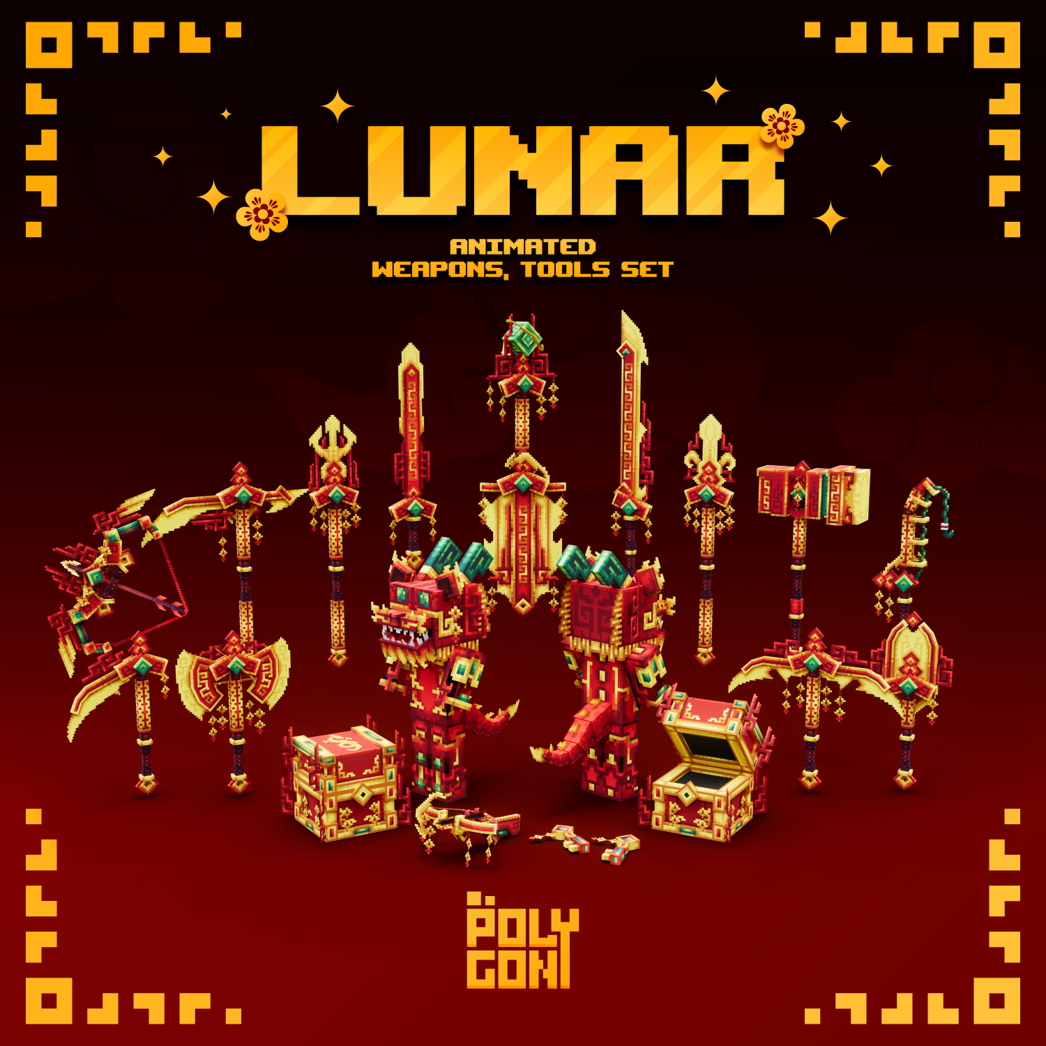 Lunar Animated Weapons & Tools Set preview image