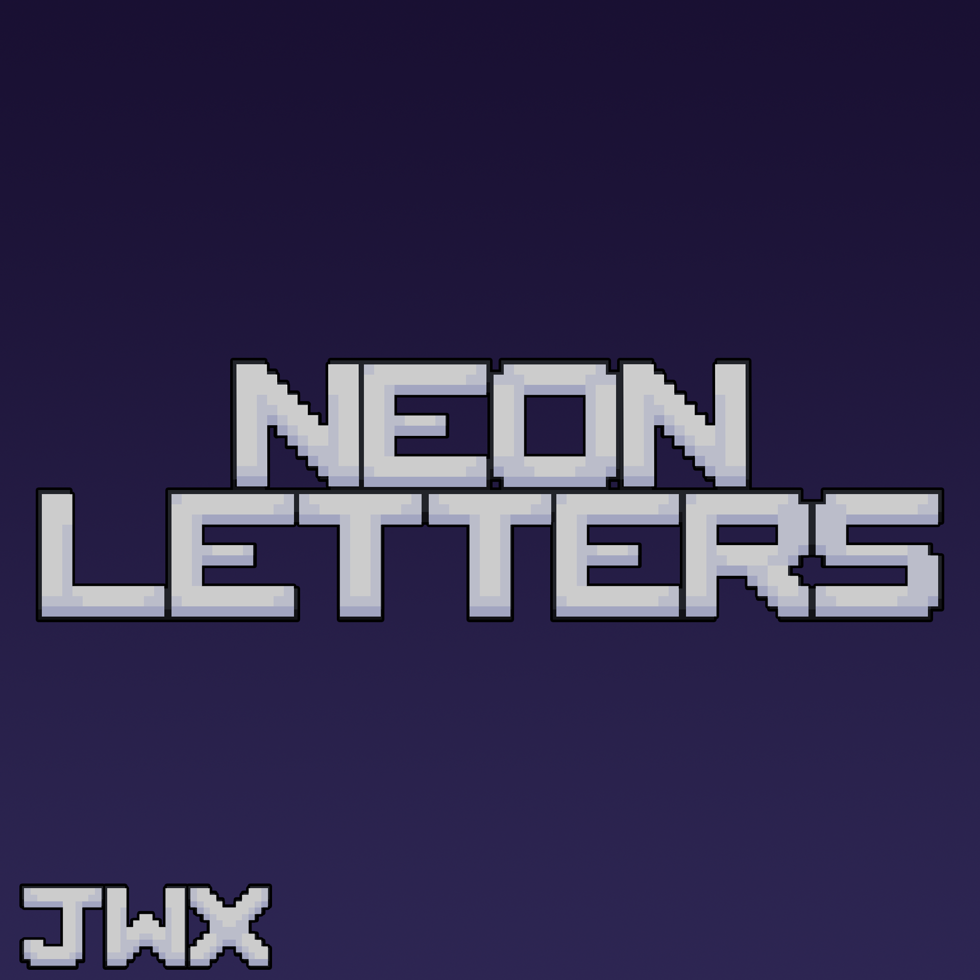 Neon Letter Signs preview image