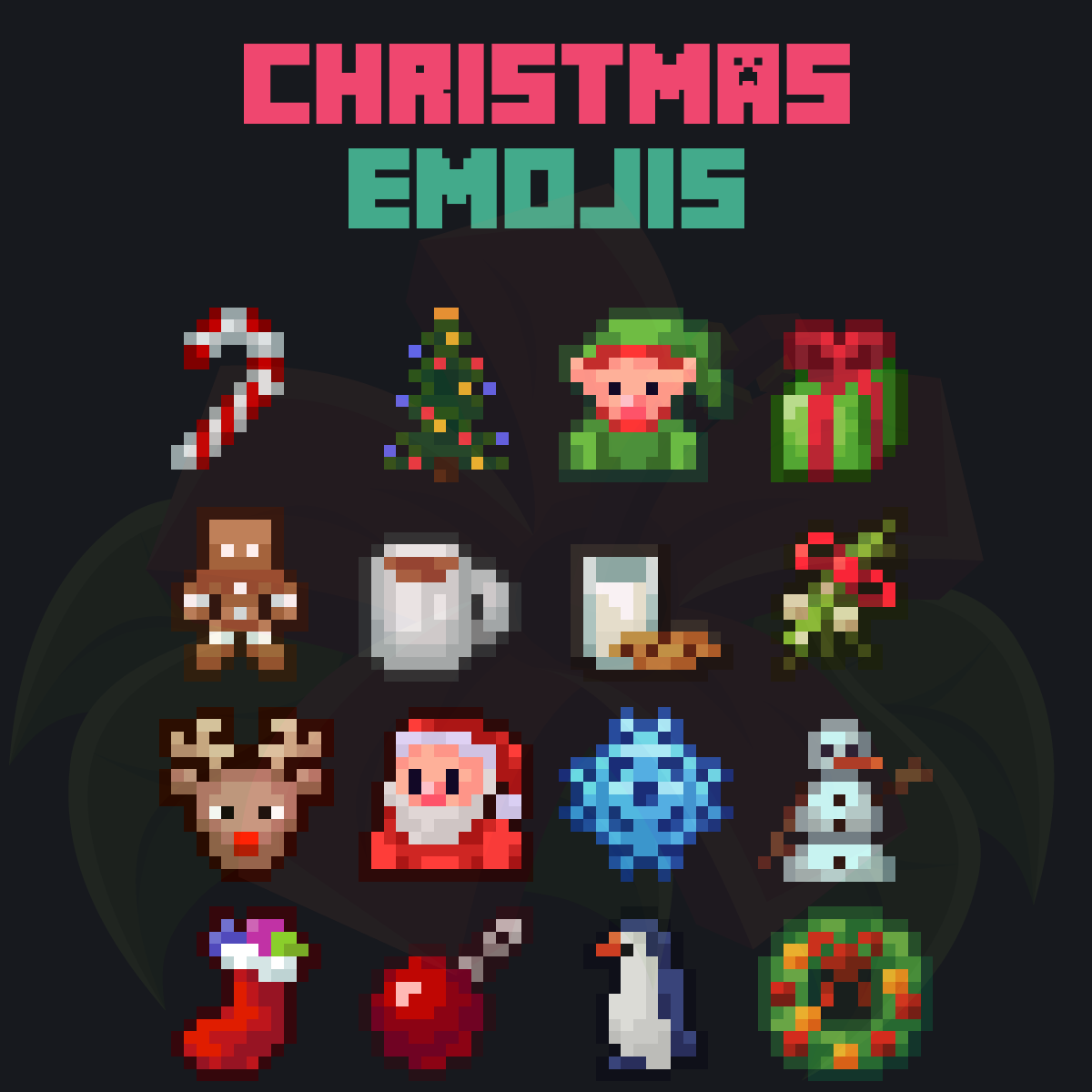 Christmas Emojis Pack preview image