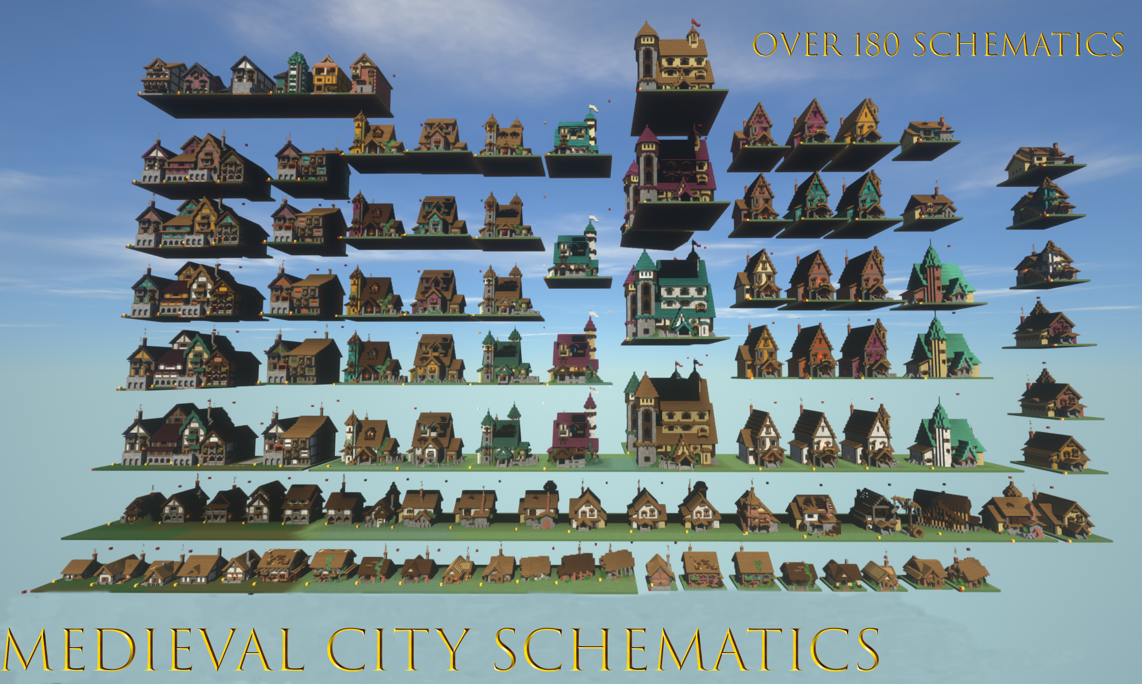 Medieval City Schematics pack preview image