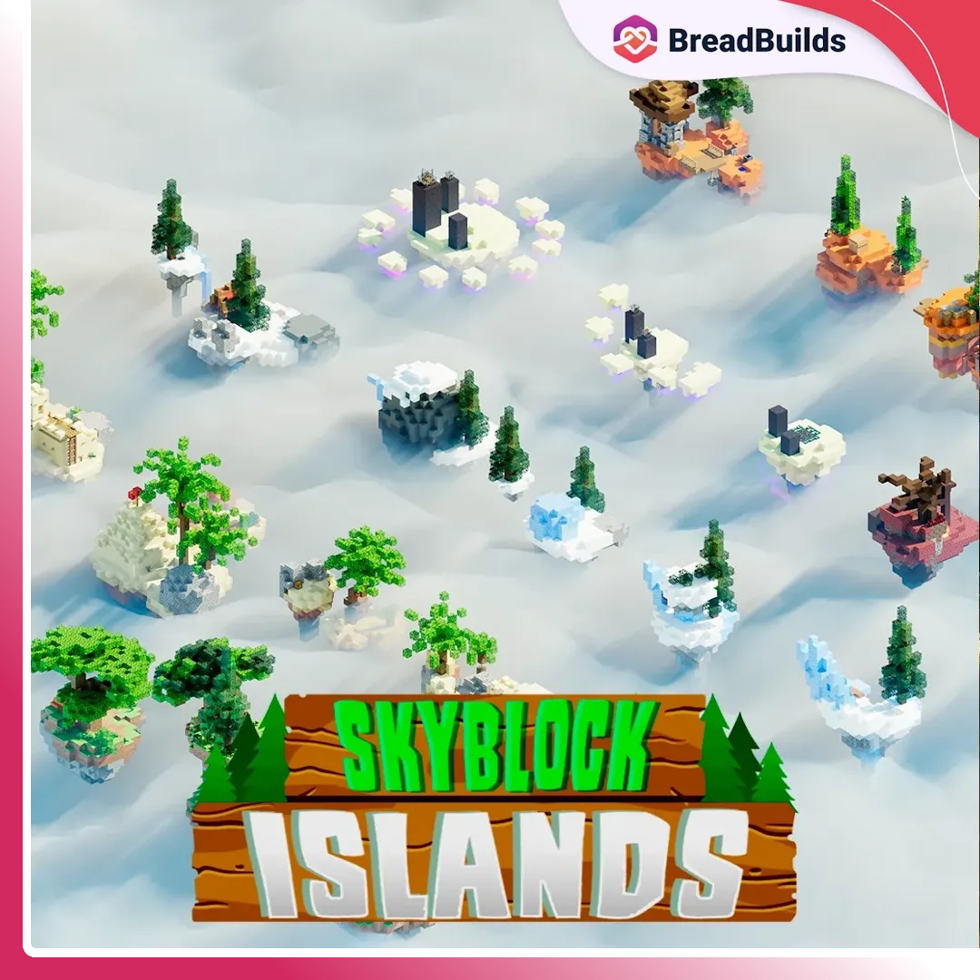 25x Skyblock islands preview image