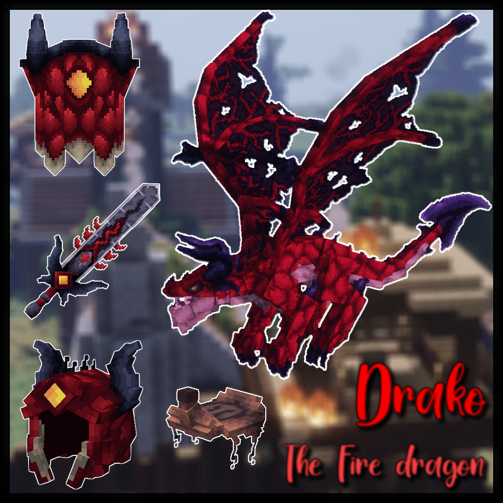 Drako - The Fire Dragon (Boss, mount & items) preview image