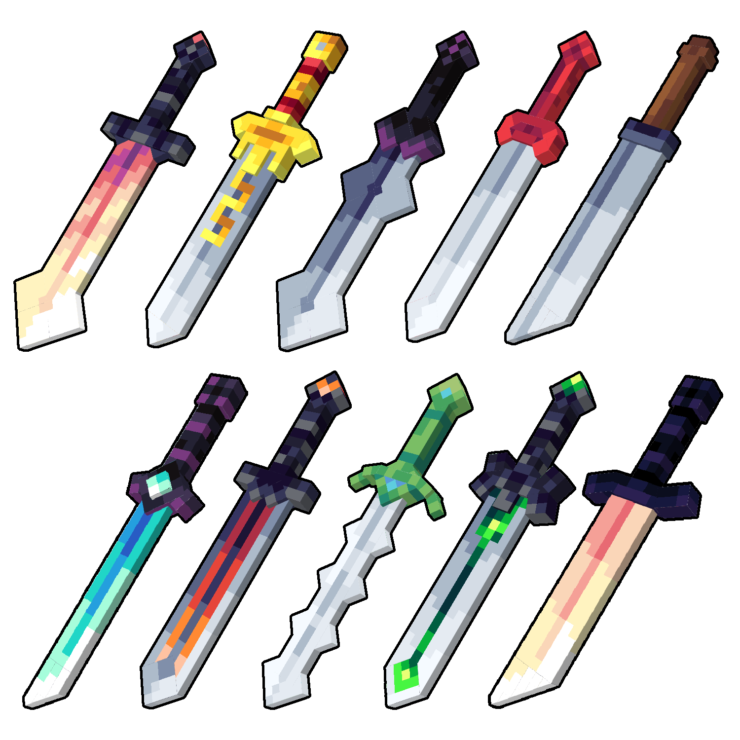 Minecraft Adventurer Swords Pack preview image