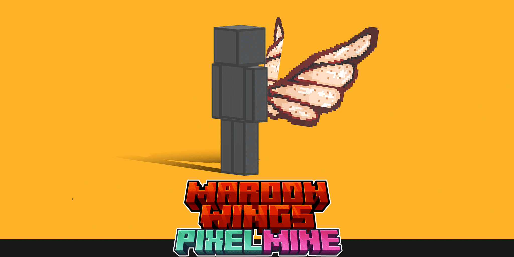 PixelMine | Animated Maroon Wings preview image