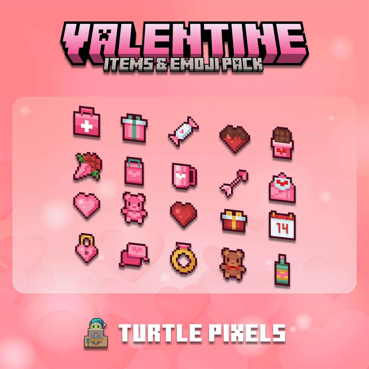 Valentine Items & Emoji Pack preview image