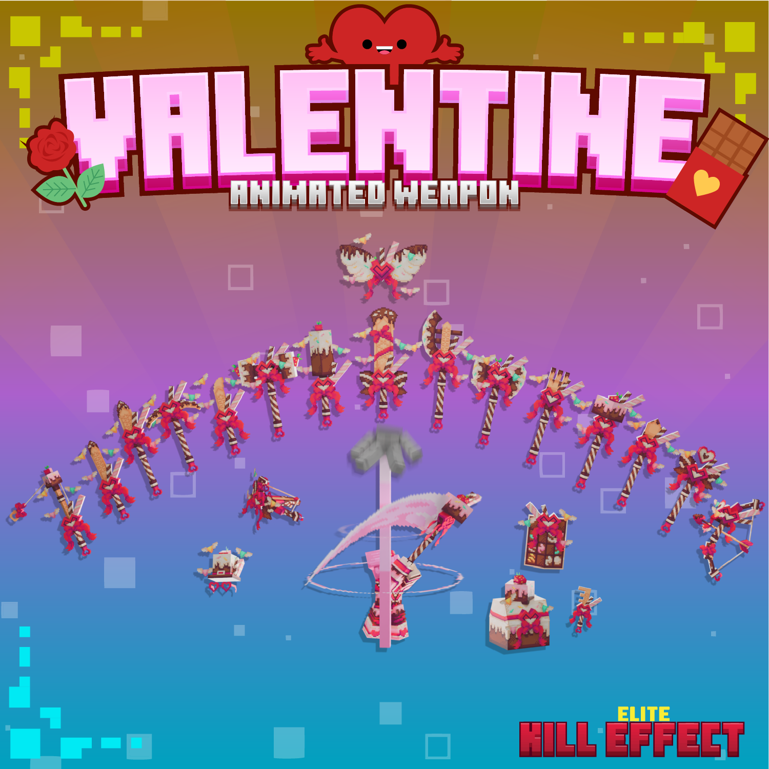 Valentine Sweets Animated Weapon Set + Kill-Effect preview image