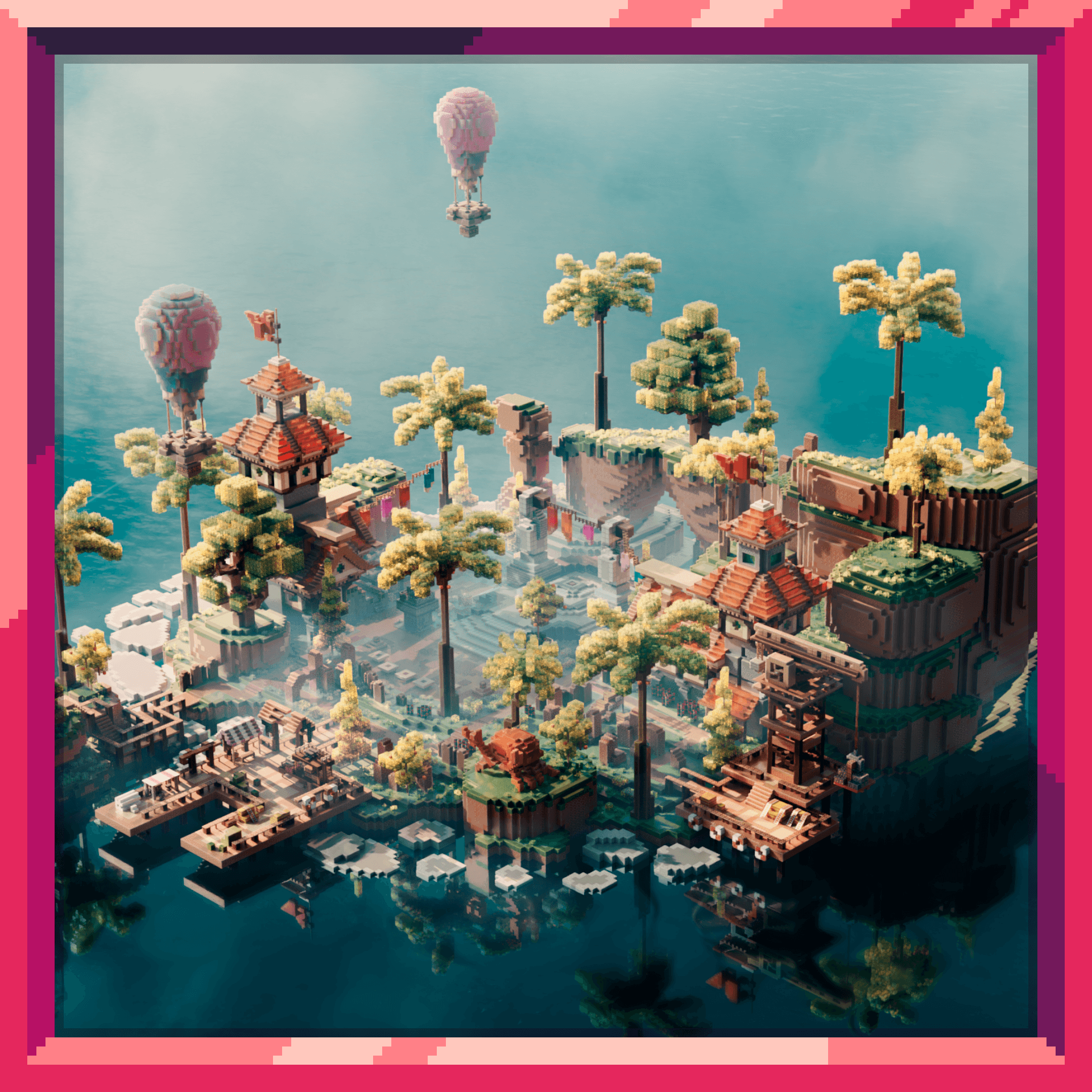 Palm Village - Minecraft Lobby preview image