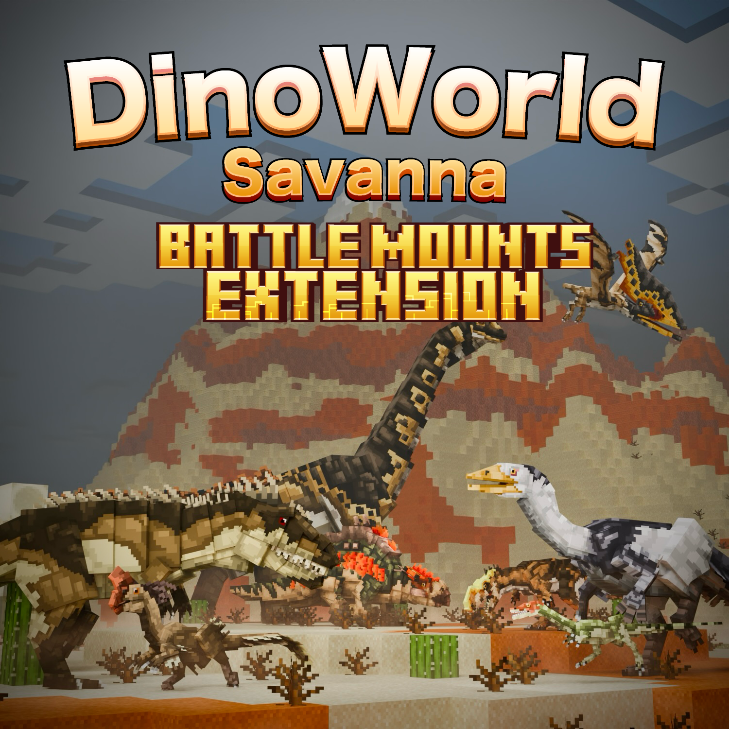 DinoWorld Savanna Battle Mounts Extension preview image