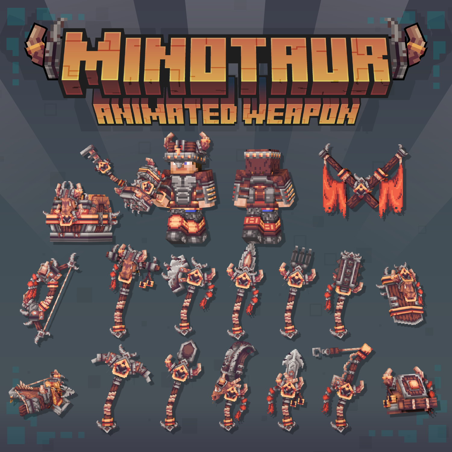 Minotaur Animated Weapon Set preview image
