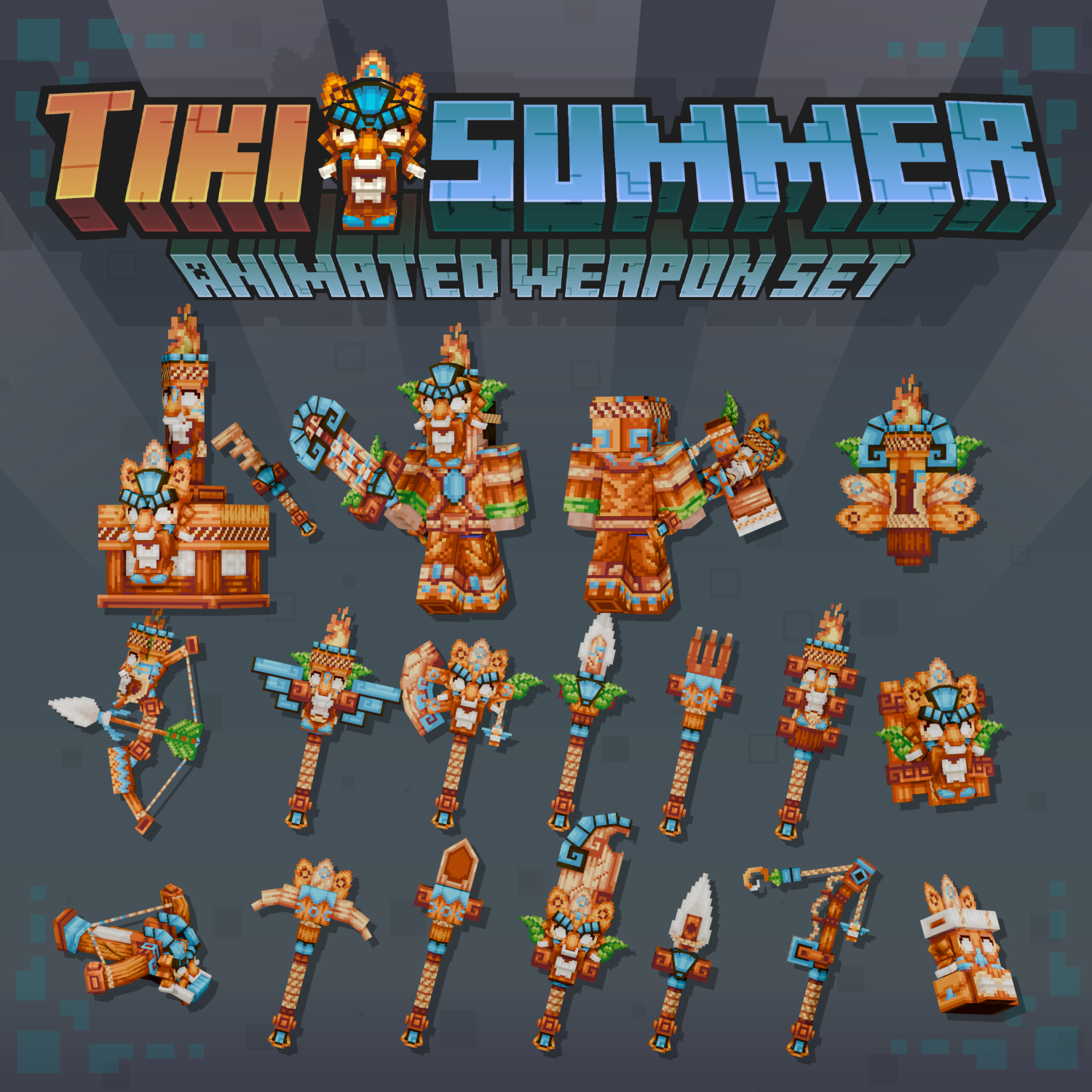 Tiki Summer Animated Weapon Set preview image