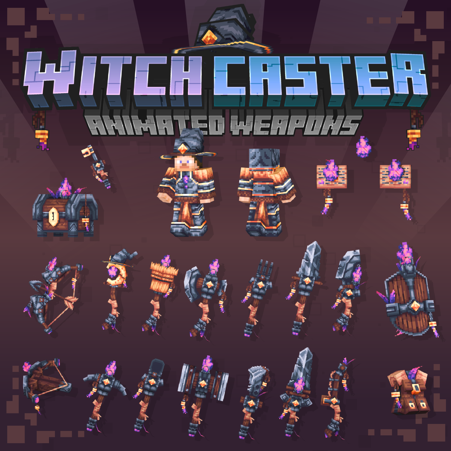 Witch Caster Animated Weapon Set preview image