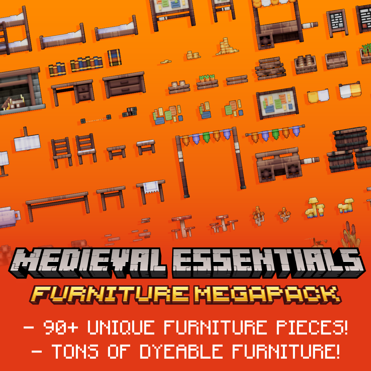 Medieval Furniture Megapack preview image