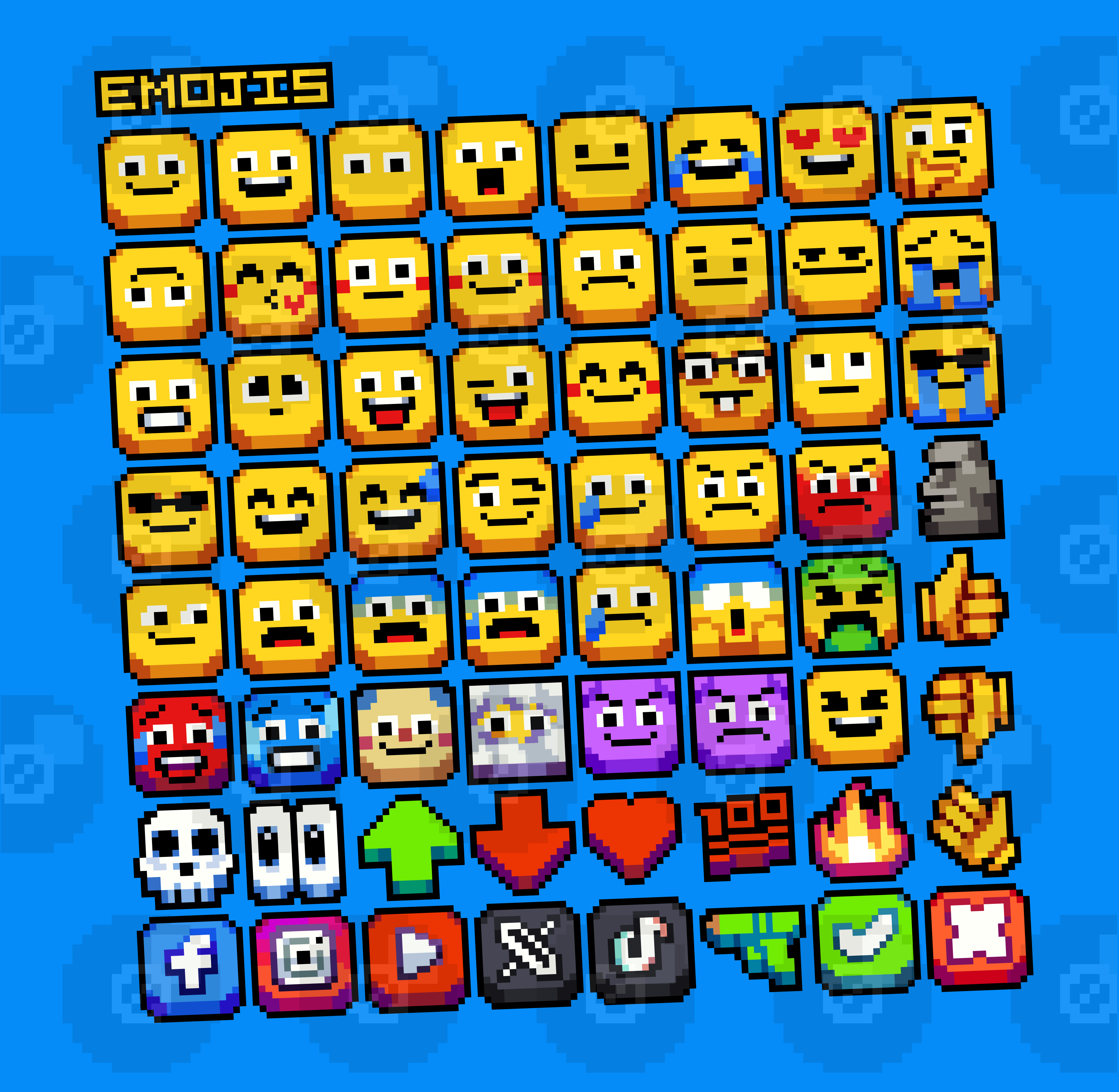 65 Simple "3D" Emojis - 16px preview image