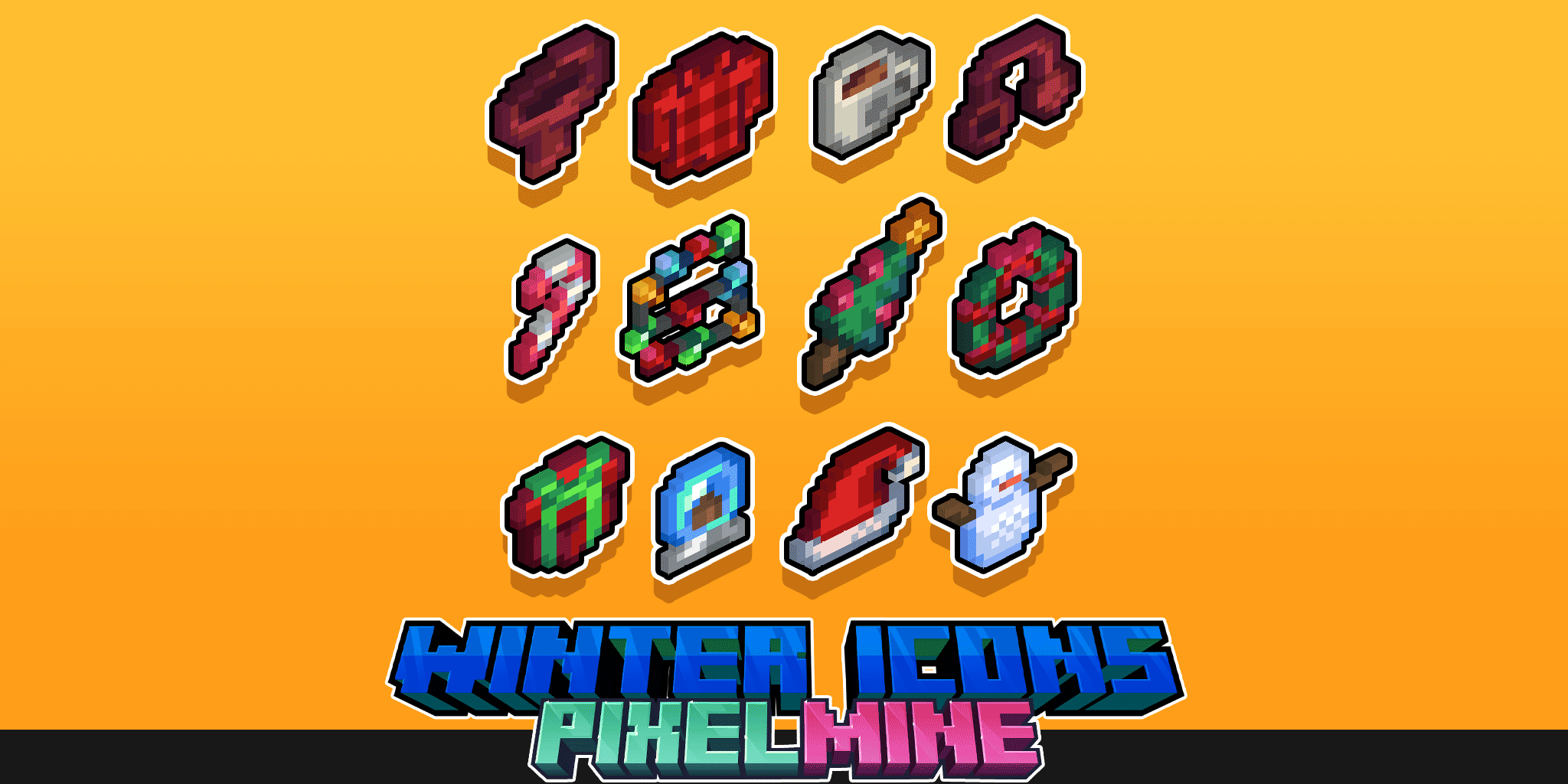 PixelMine | Winter Icon Graphics preview image