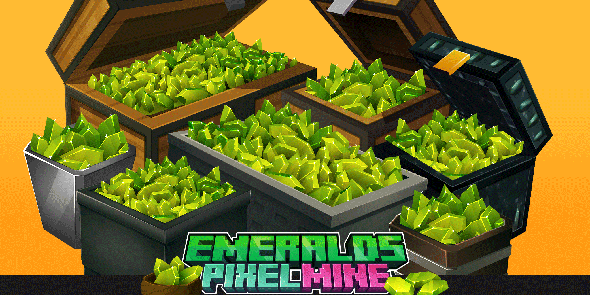 PixelMine | Emerald Gem Currency Icons preview image
