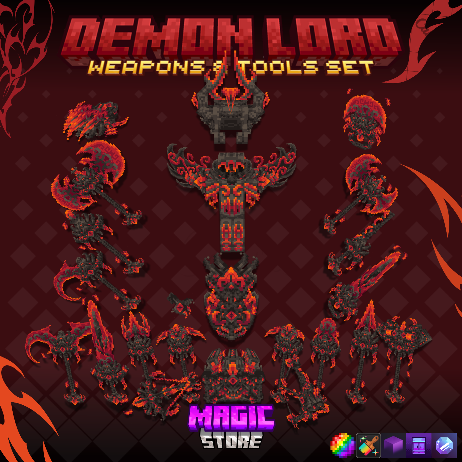 Demon Lord Weapons & Tools & Cosmetics 32x Vol.1 preview image