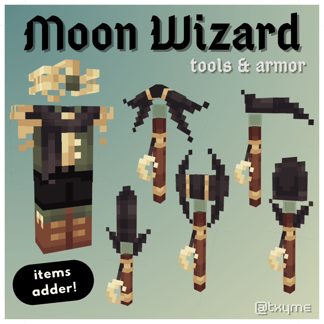 Moon Wizard Armor & Tools Set preview image