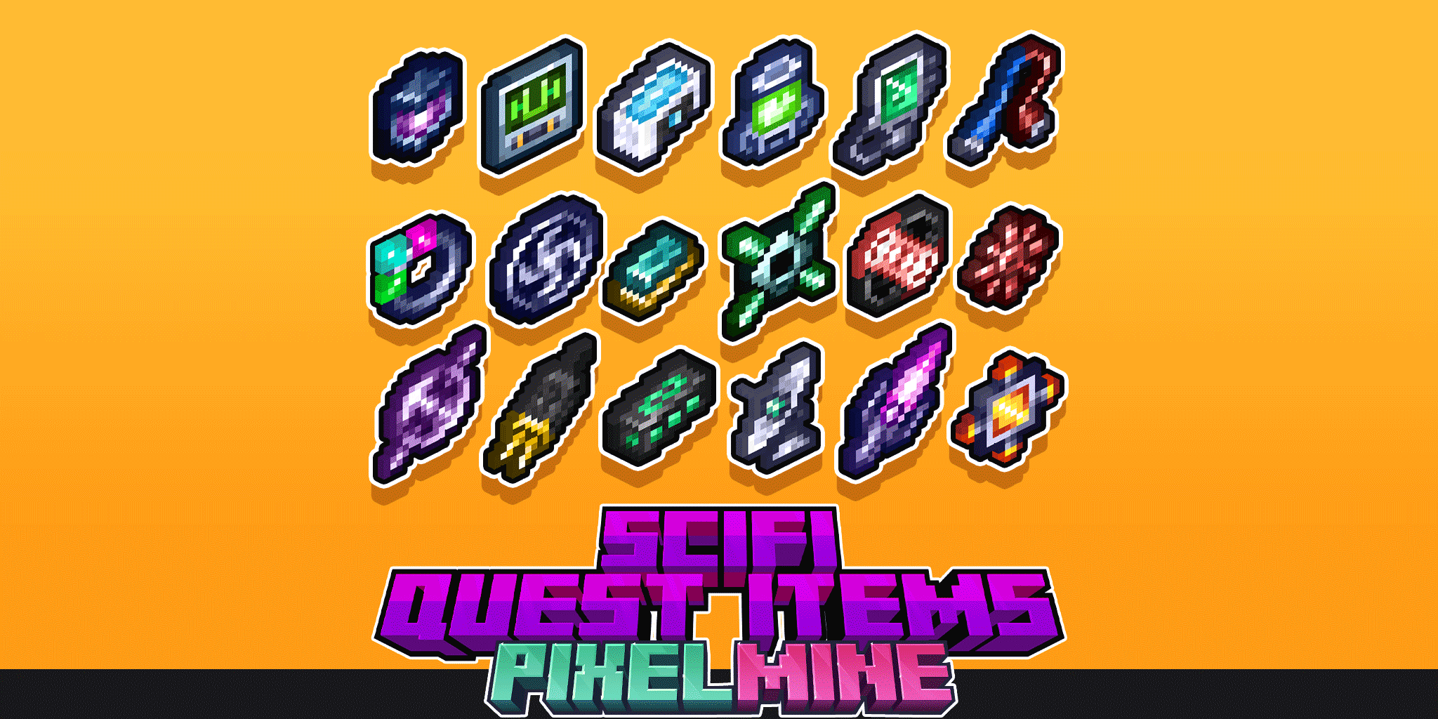 PixelMine | SciFi Quest Item Graphics preview image