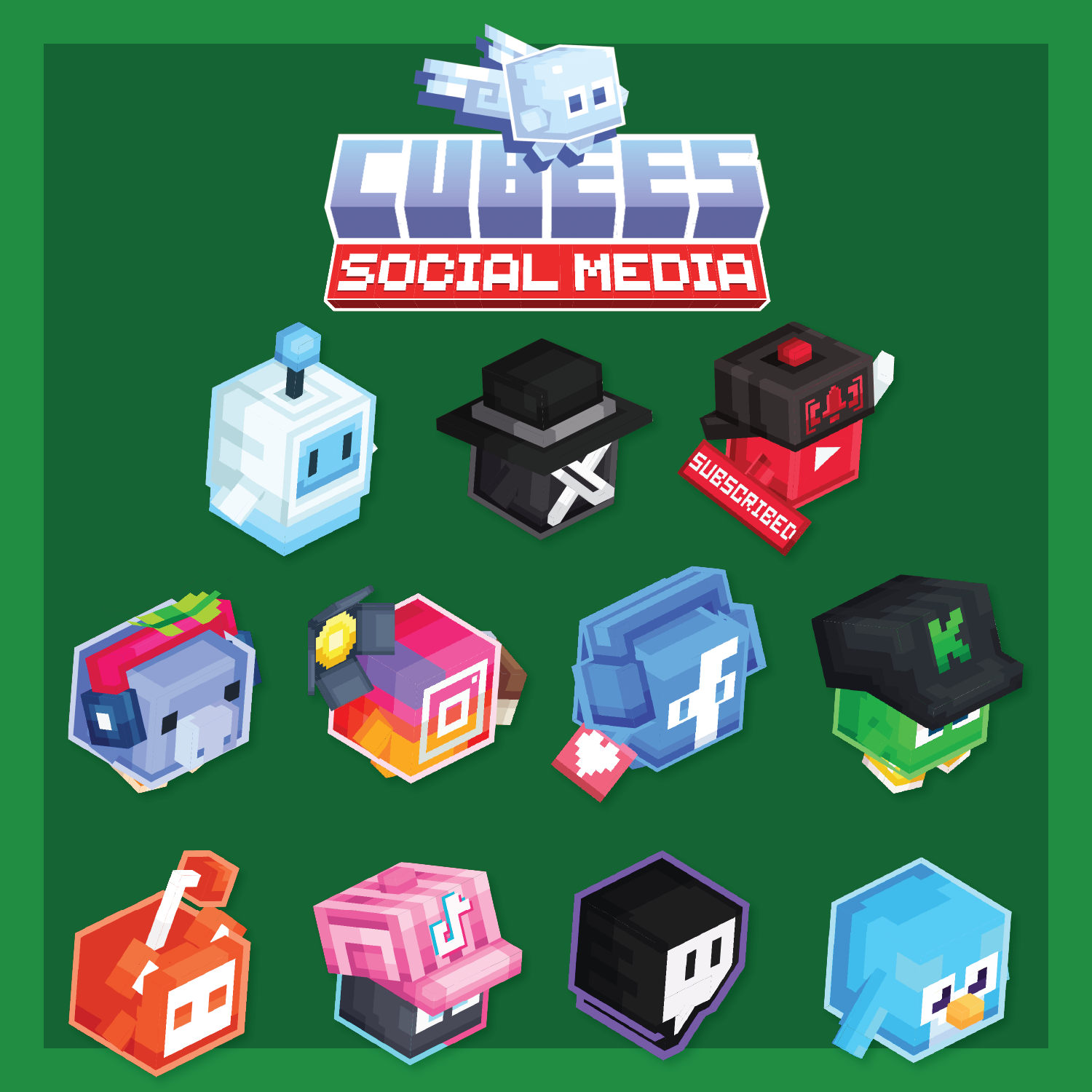 Cubees Social Media Pack - Pets & companions preview image