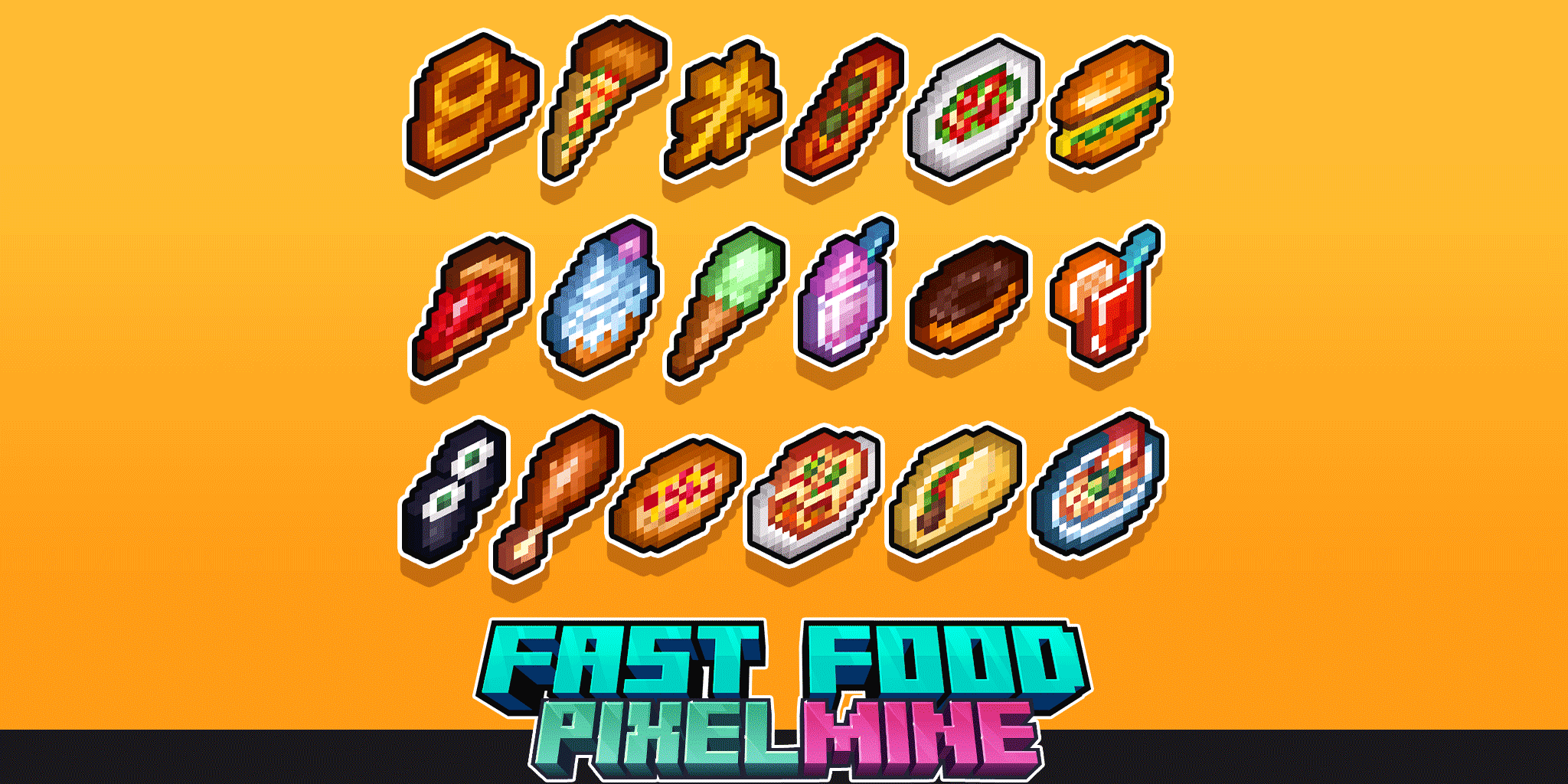 PixelMine | Fast Food Graphics preview image