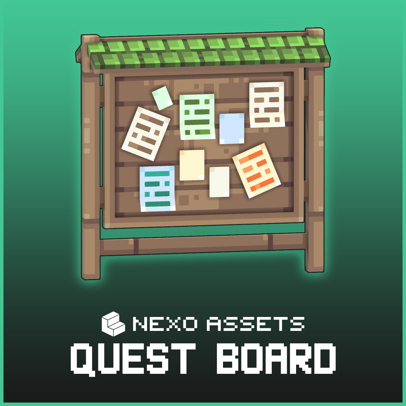 Quest board model for Minecraft: Java Edition.