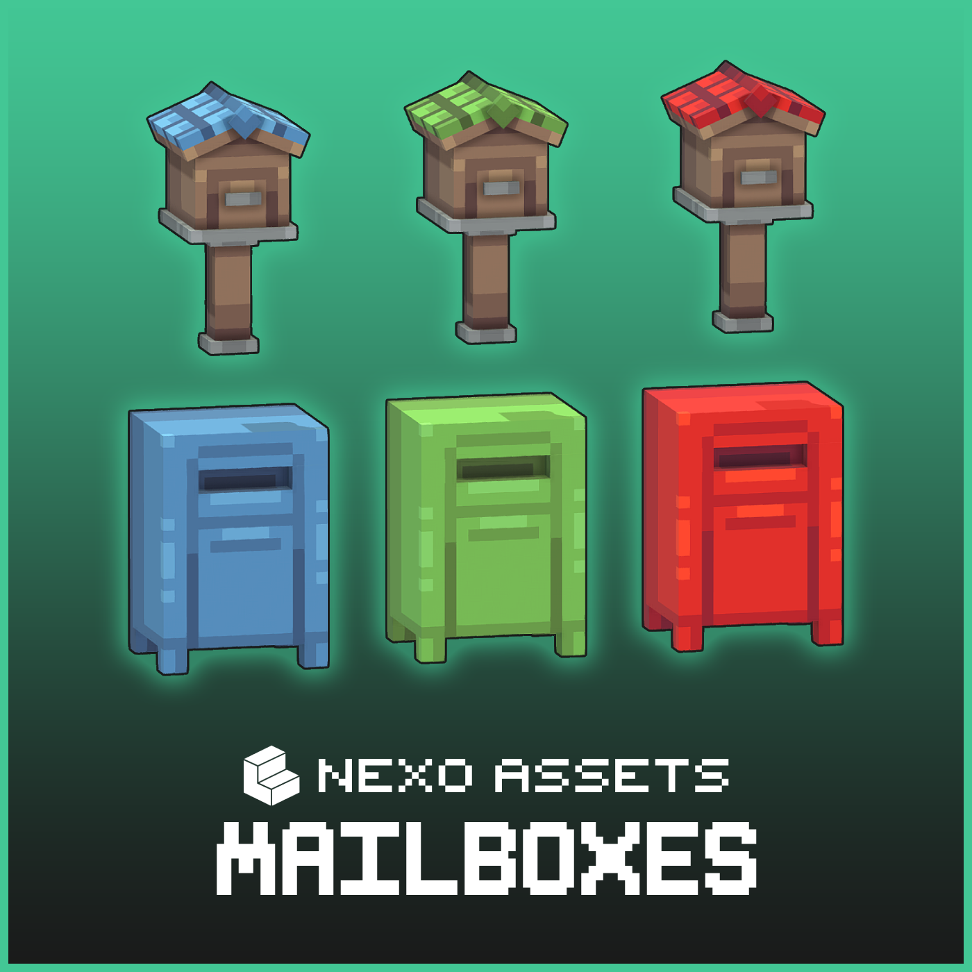 Mailbox models for Minecraft: Java Edition.