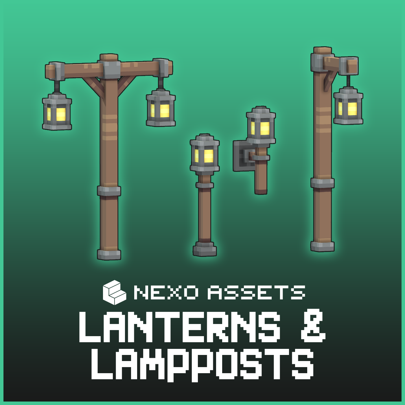 Lantern and lamp models for Minecraft: Java Edition.