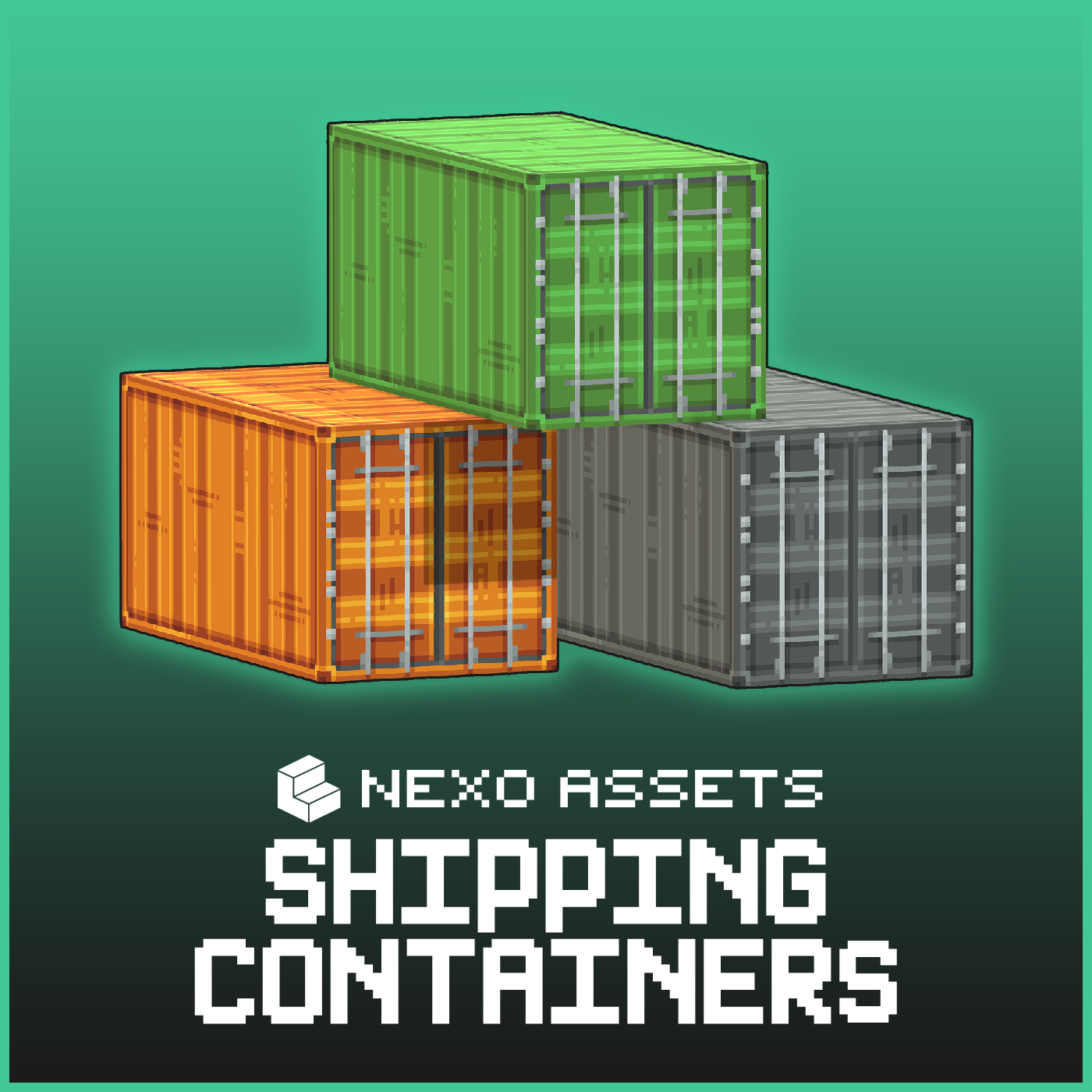 Shipping containers for Minecraft: Java Edition.