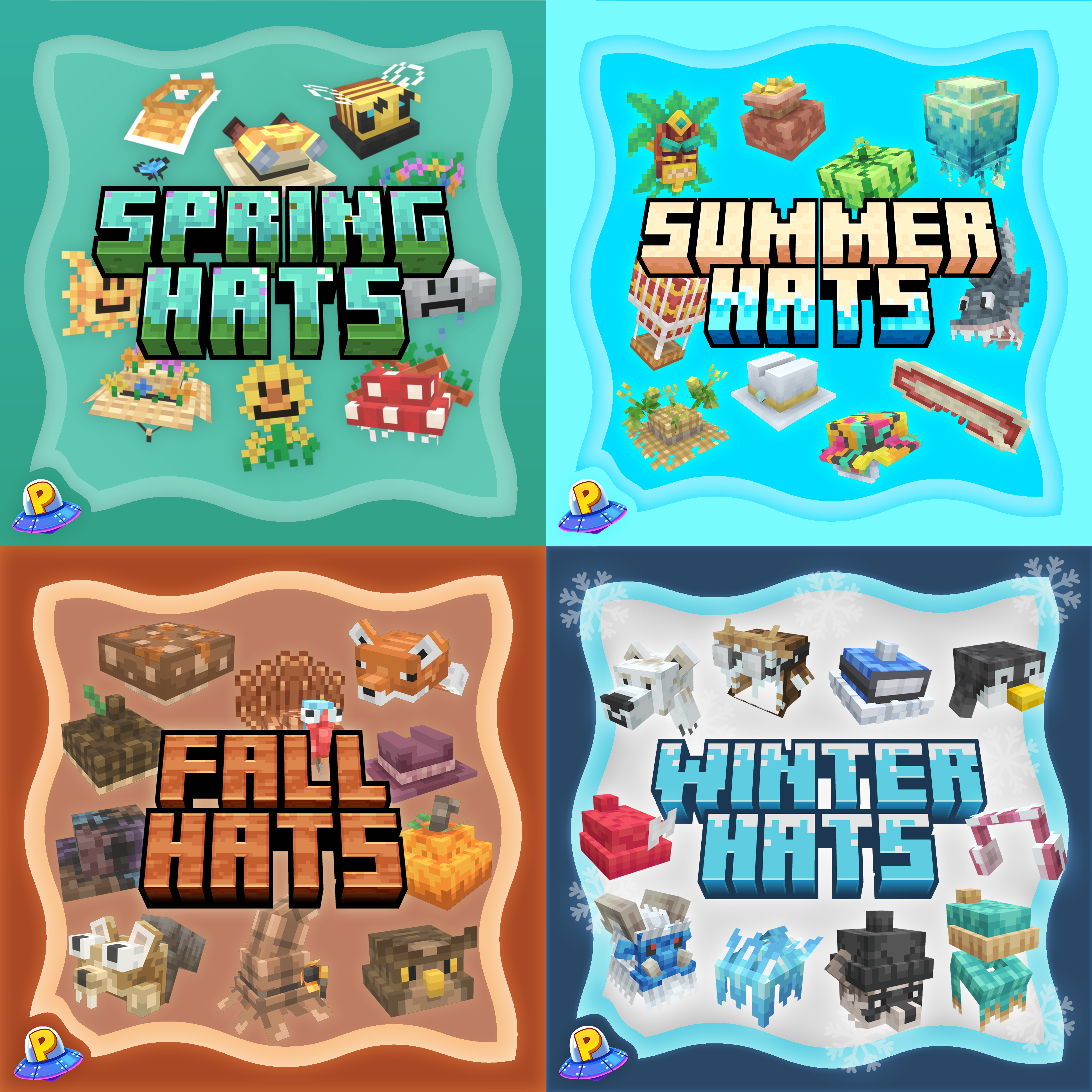 The main thumbnail for the Seasonal Hats Bundle product by iPlexity.