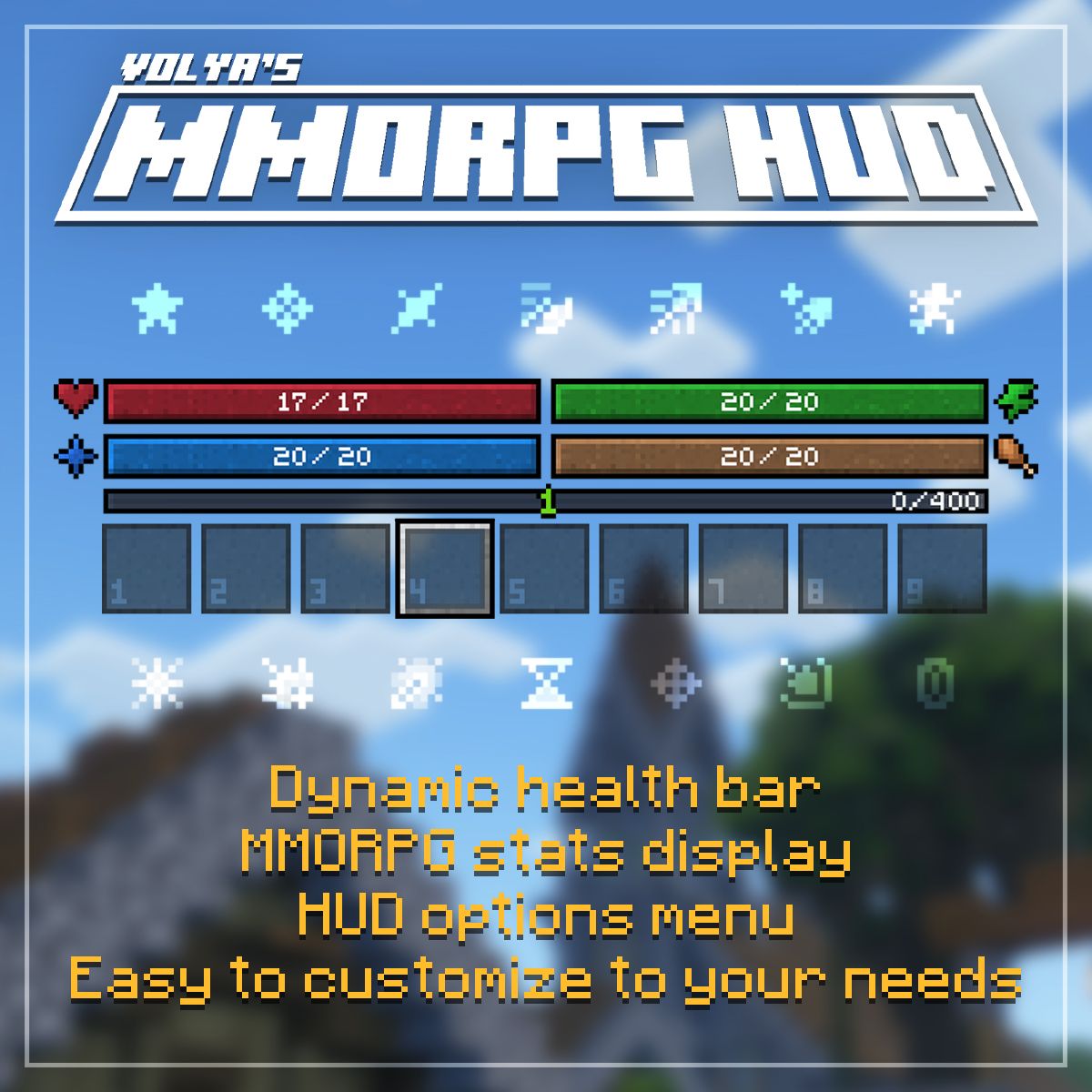MMORPG Resources HUD preview image