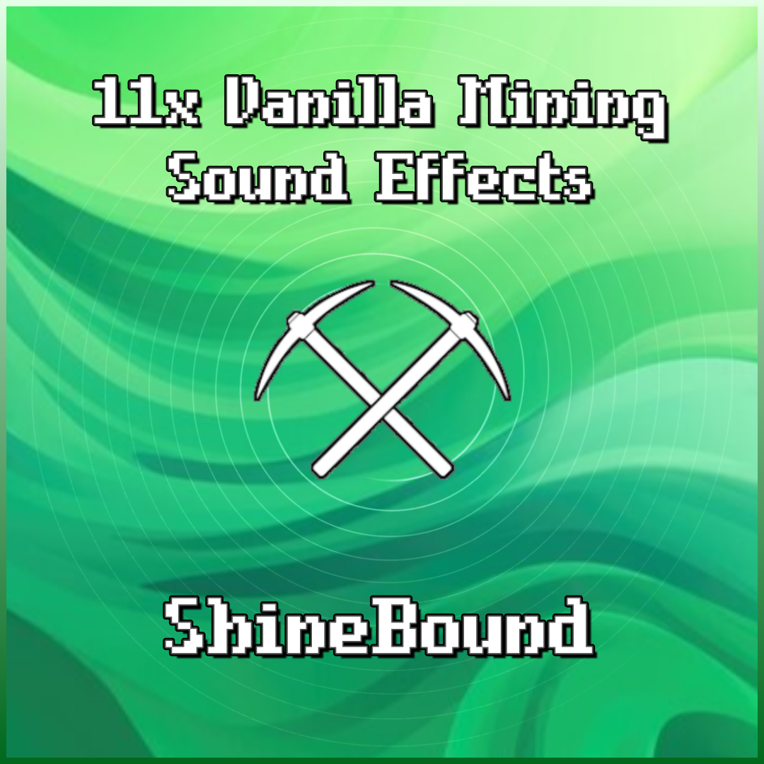 11x Vanilla Mining Sound Effects preview image