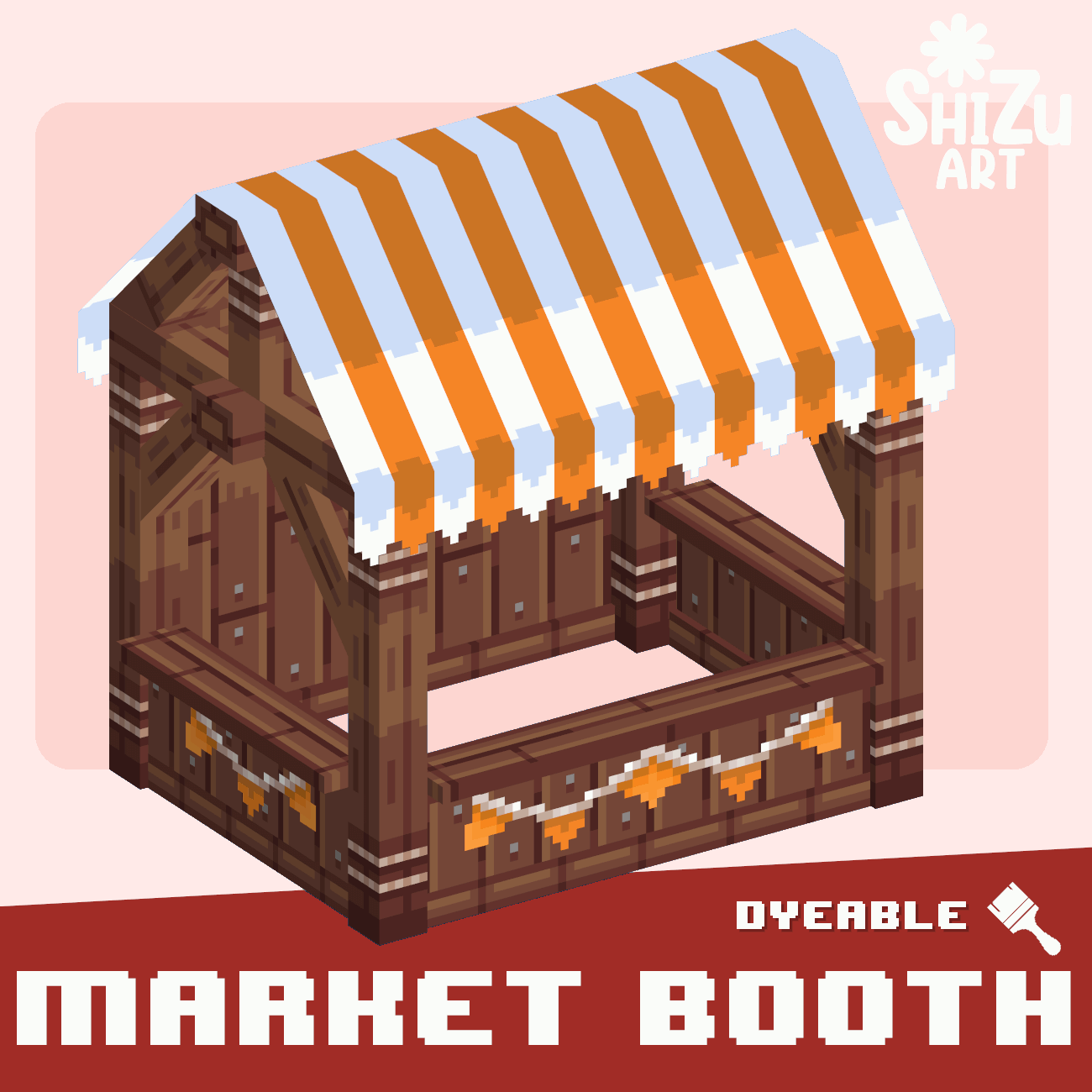 Medieval Market Booth [Dyeable] preview image