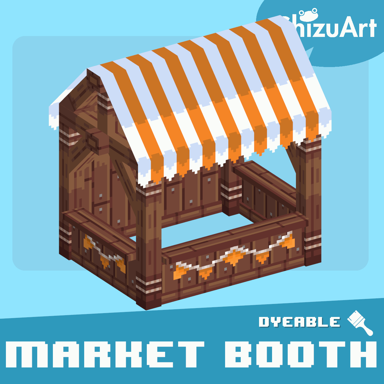 Medieval Market Booth [Dyeable] preview image