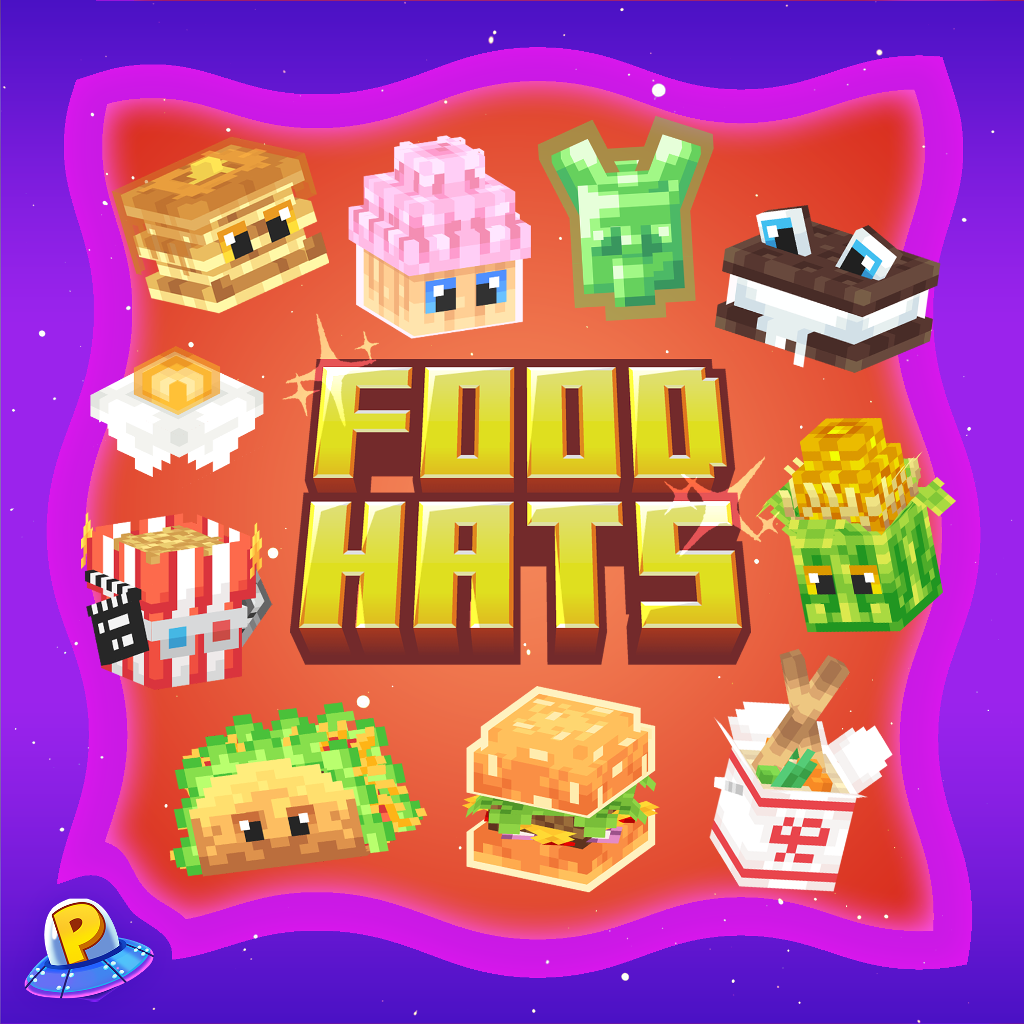 The main thumbnail for the Food Hats product by iPlexity.