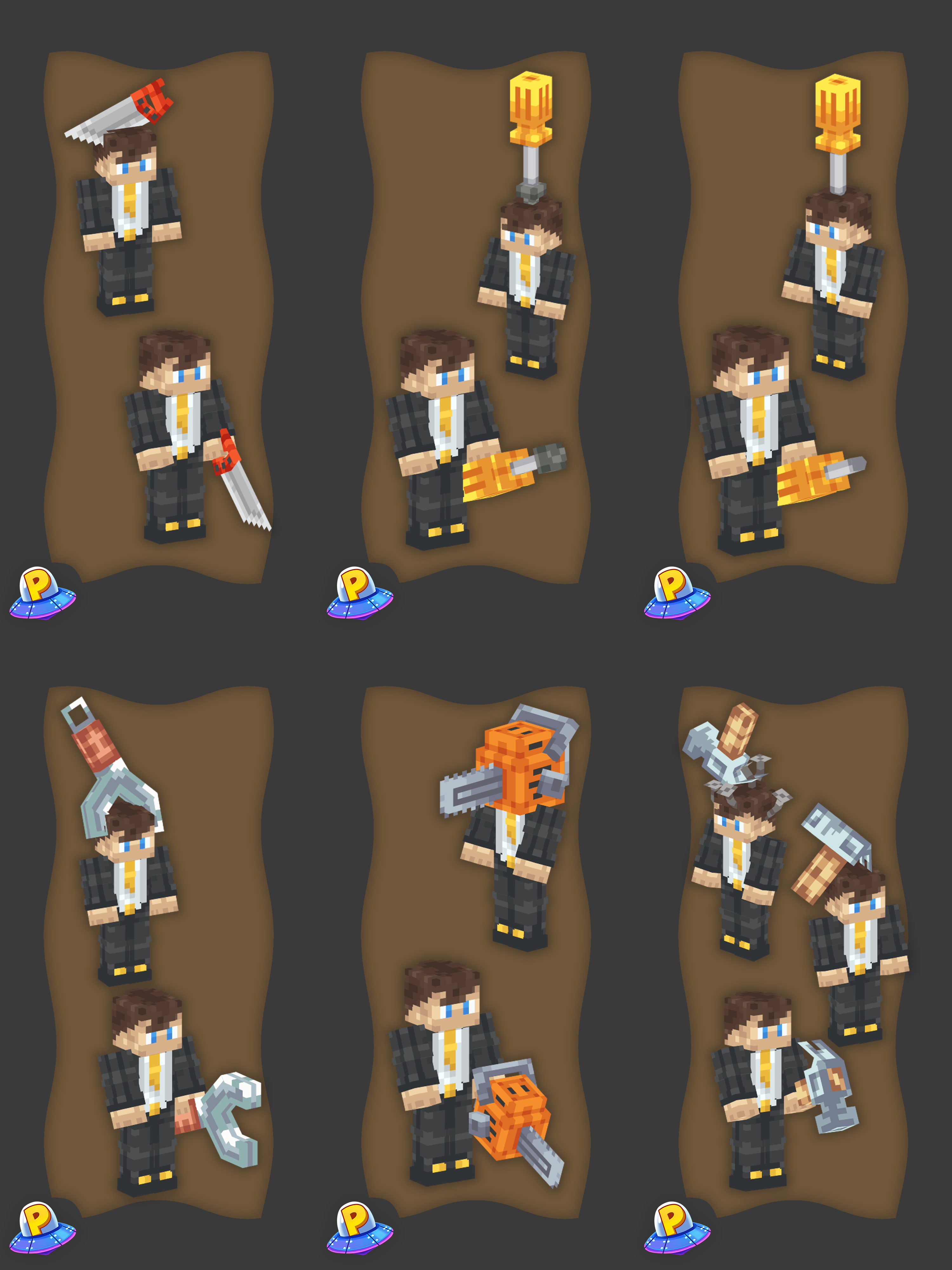 The display of 3d models for the Tool Hats product by iPlexity.