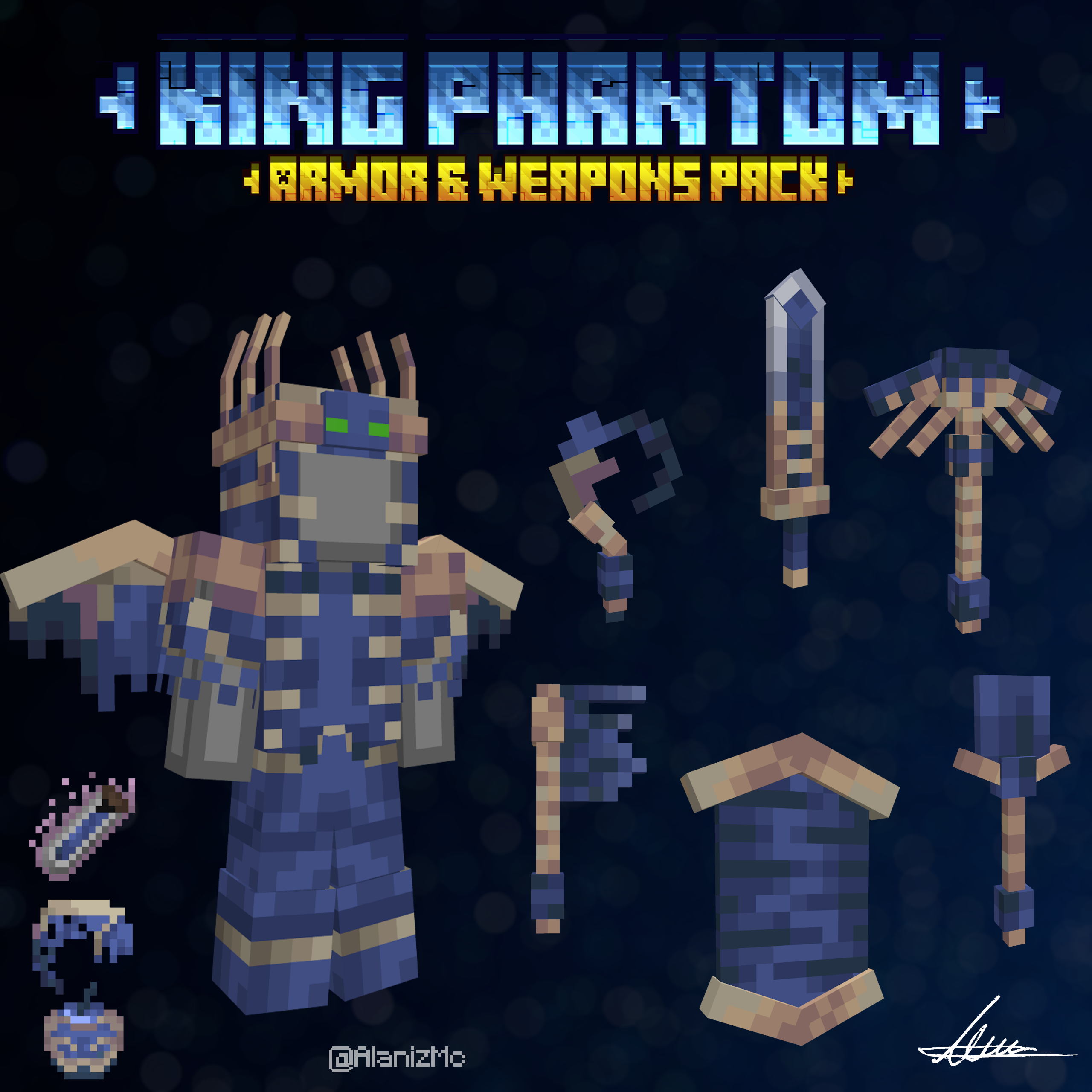 King Phantom armor & weapons pack preview image
