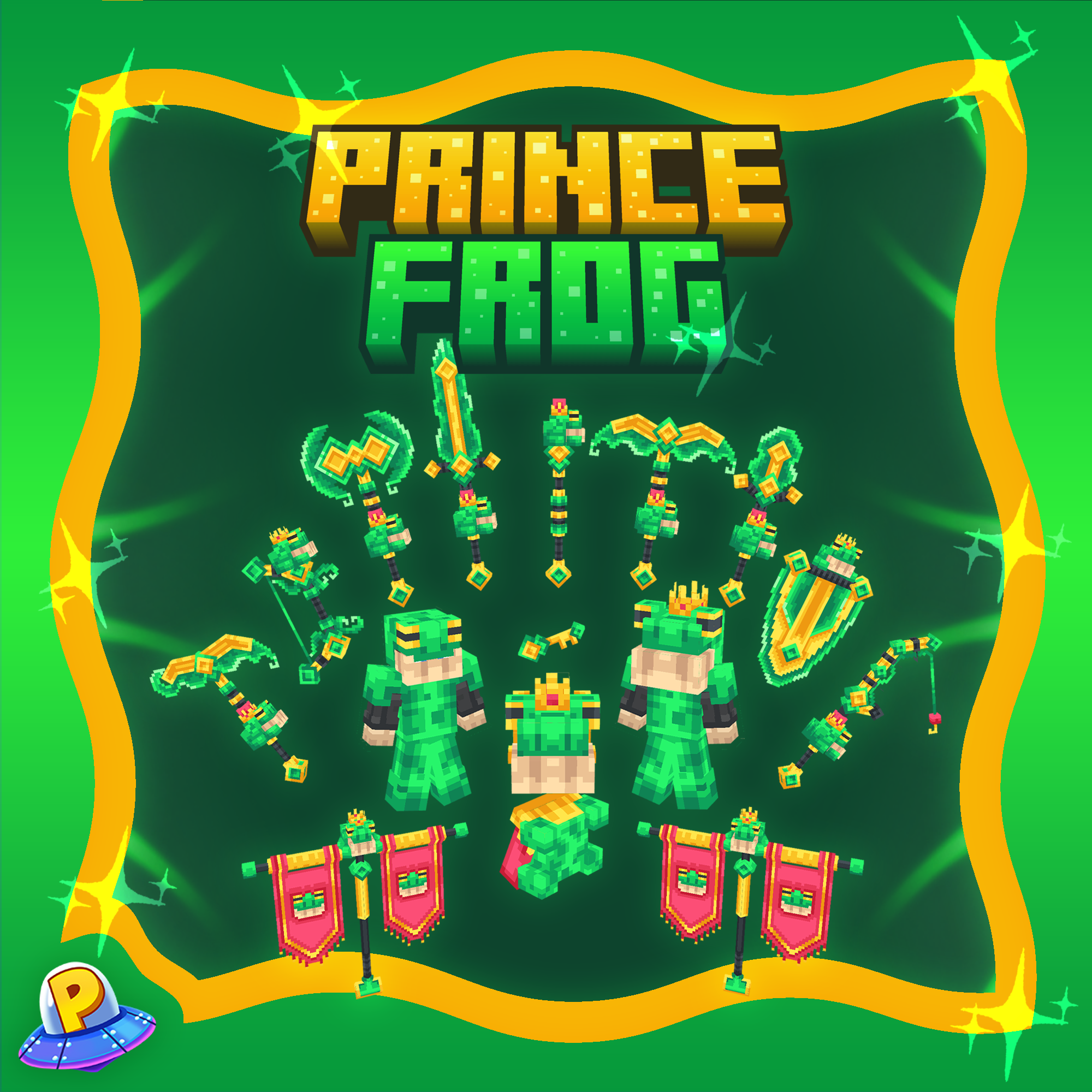 The main thumbnail for the Prince Frog Pack product by iPlexity.