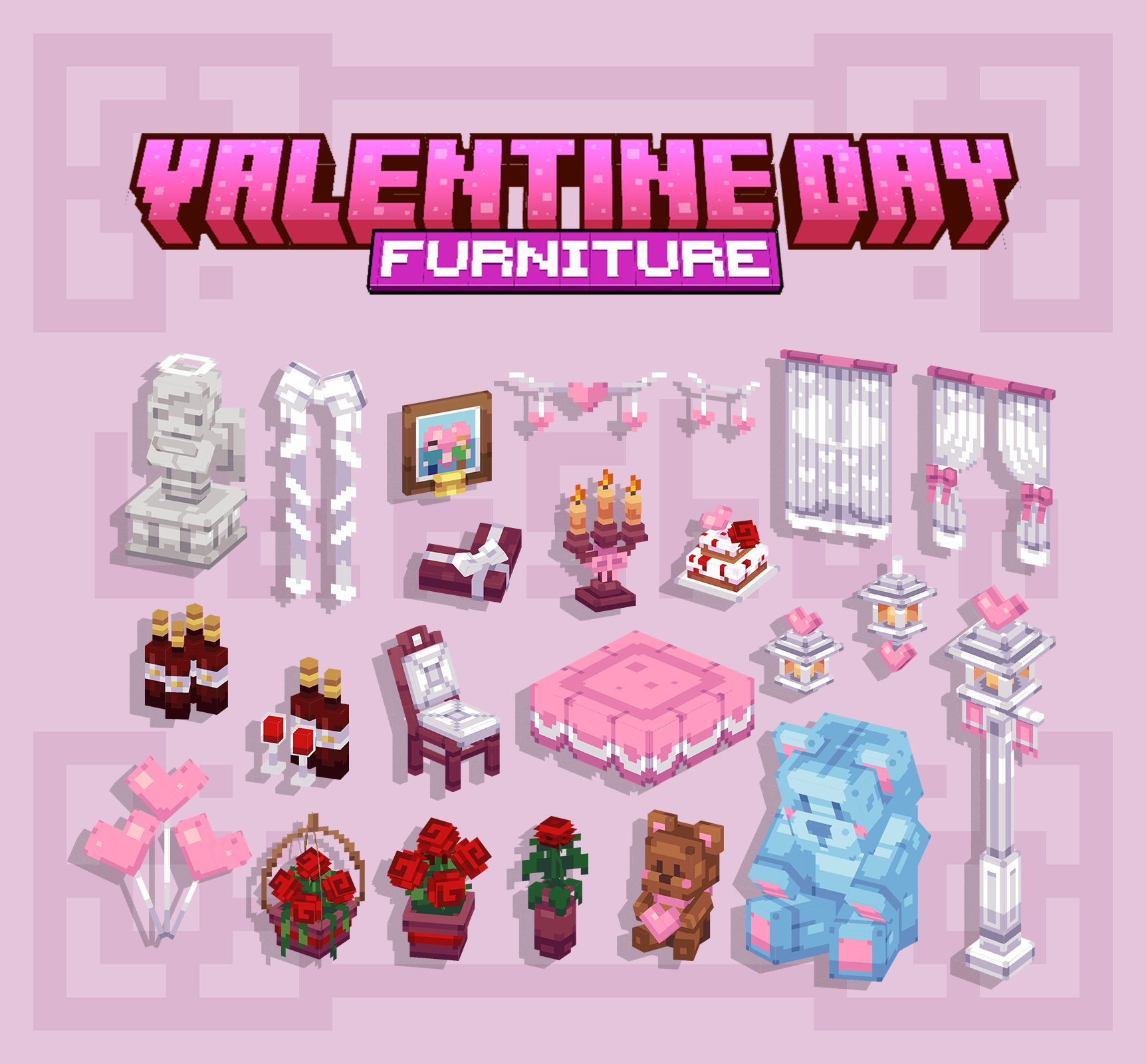 Valentine's Day Furniture【Dyeable】 preview image