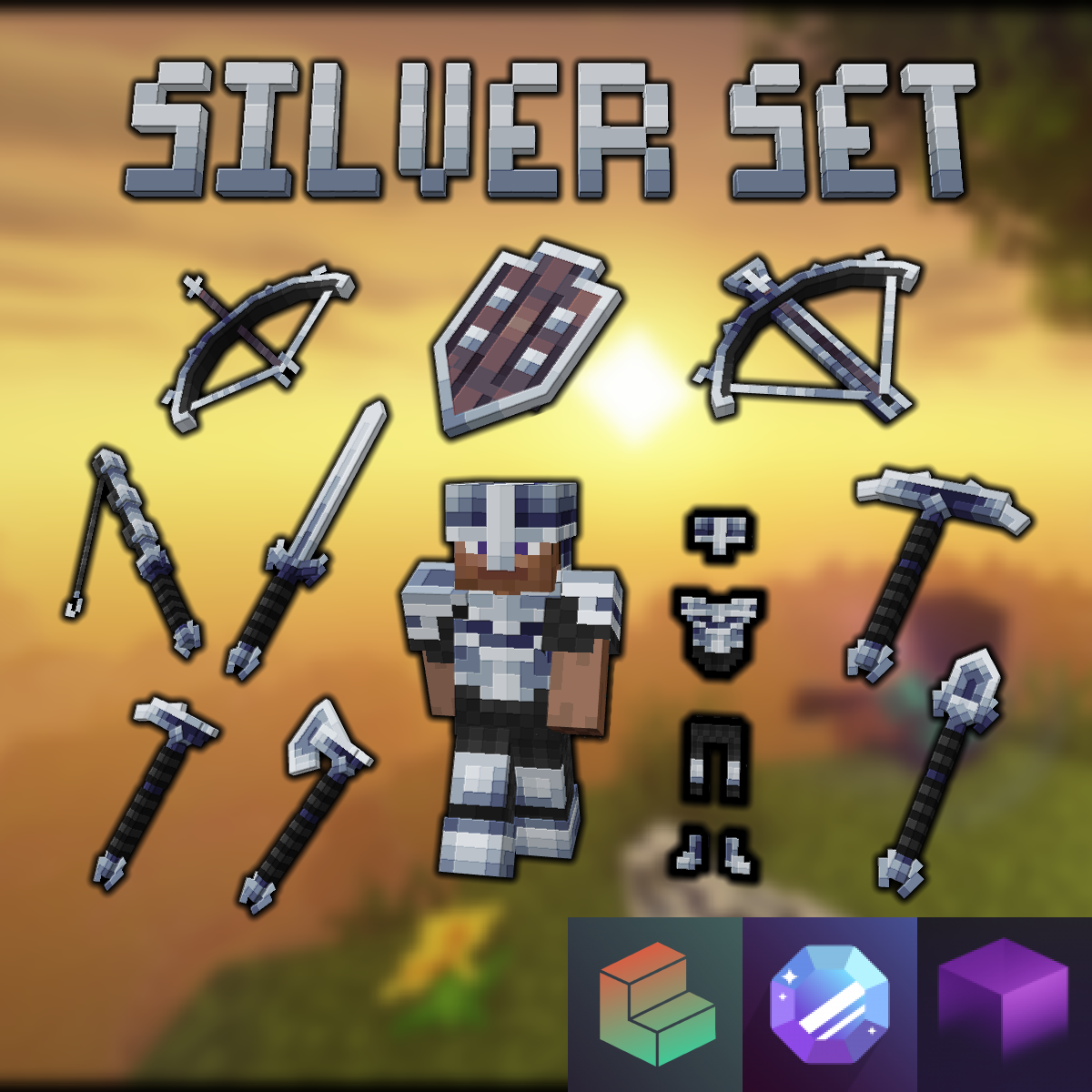Minecraft Adventurer Silver Pack preview image