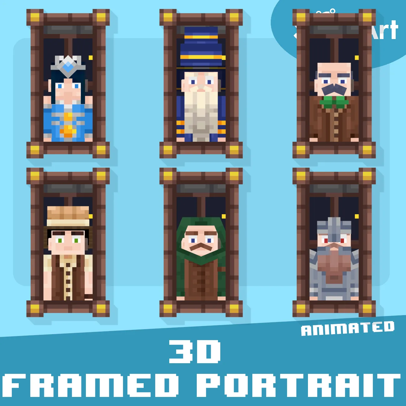 3d Frame Portrait Thumbnail