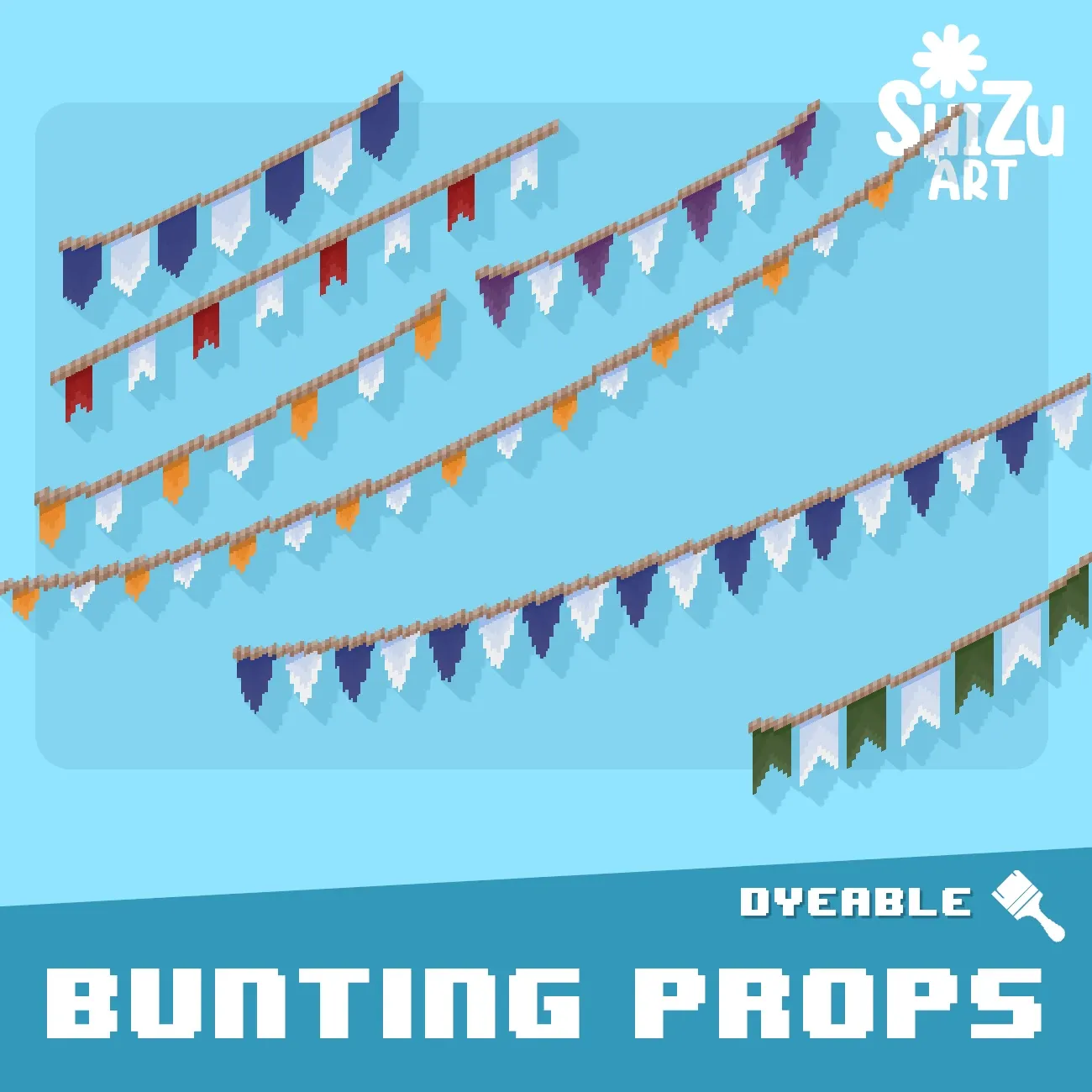 Bunting Props [Dyeable] preview image