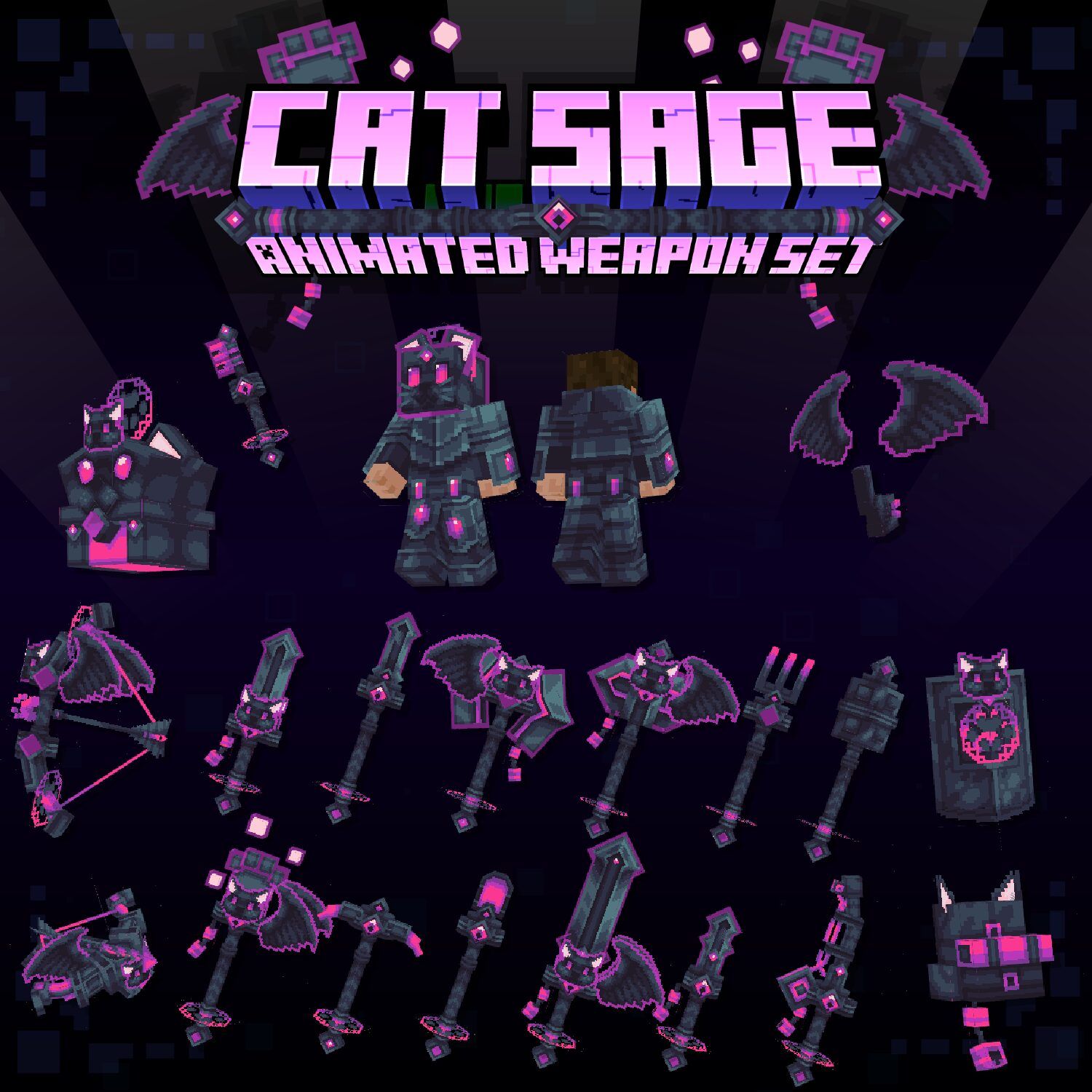 Cat Sage Animated Weapon Set preview image