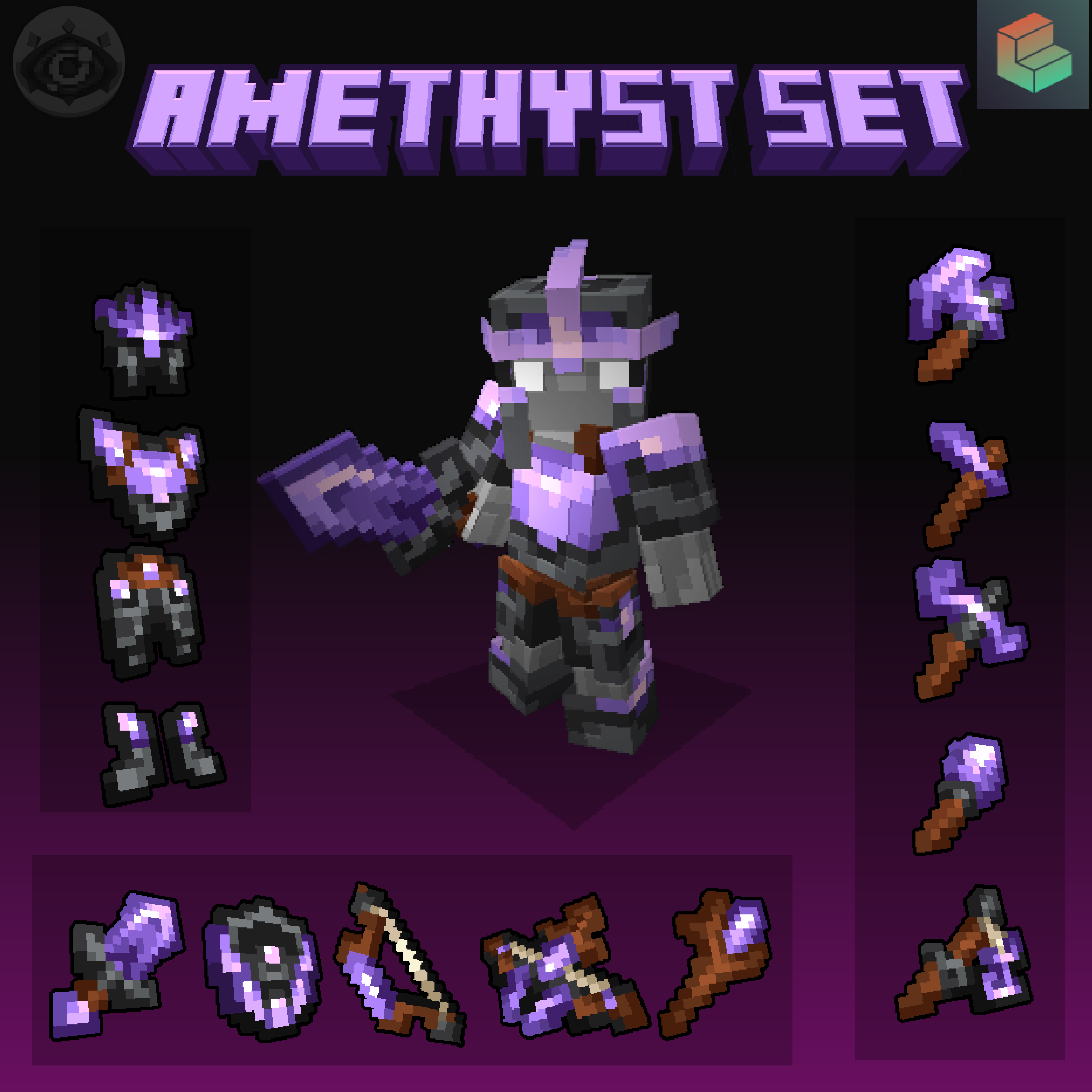 Amethyst set preview image